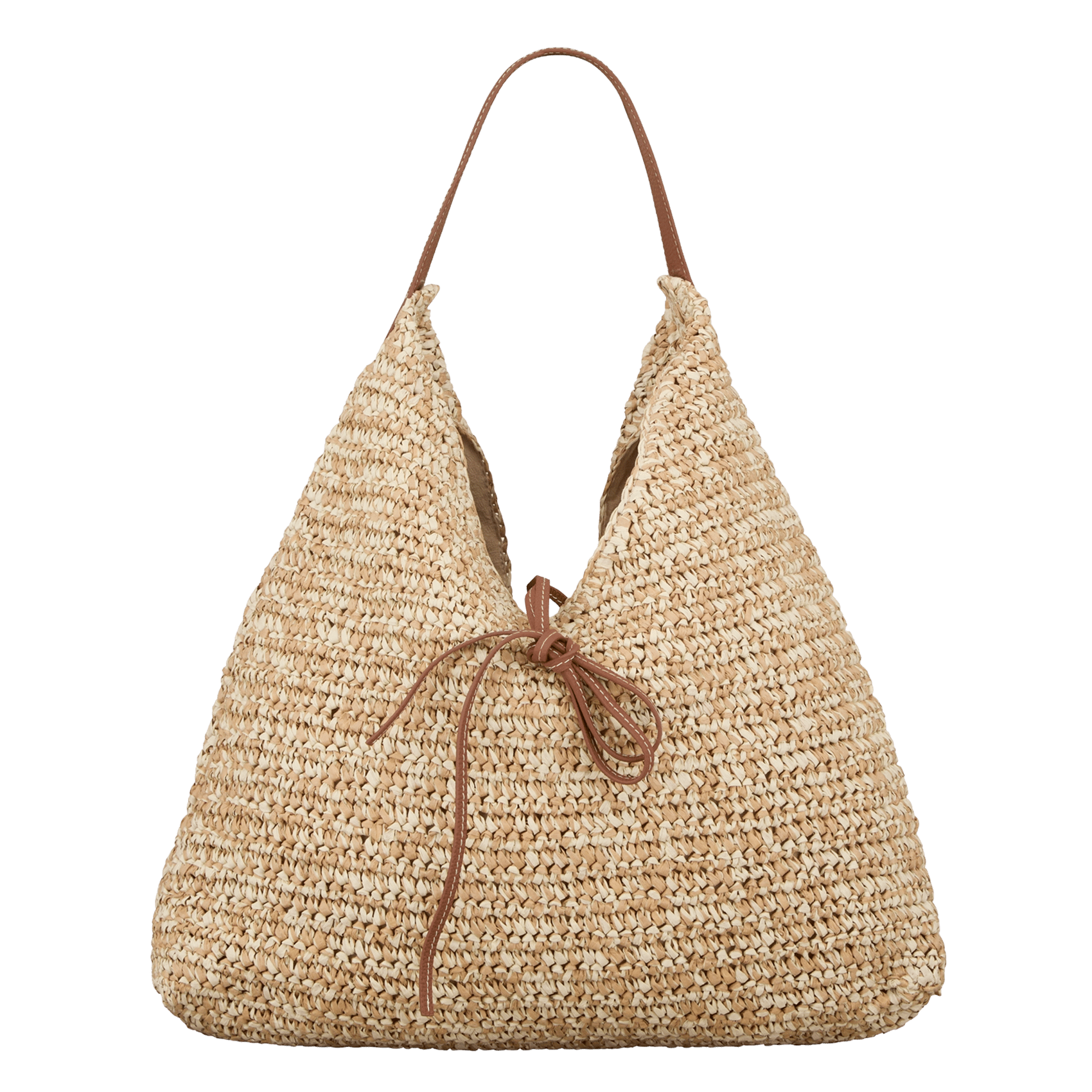 Rieten shopper BECKSONDERGAARD Beige