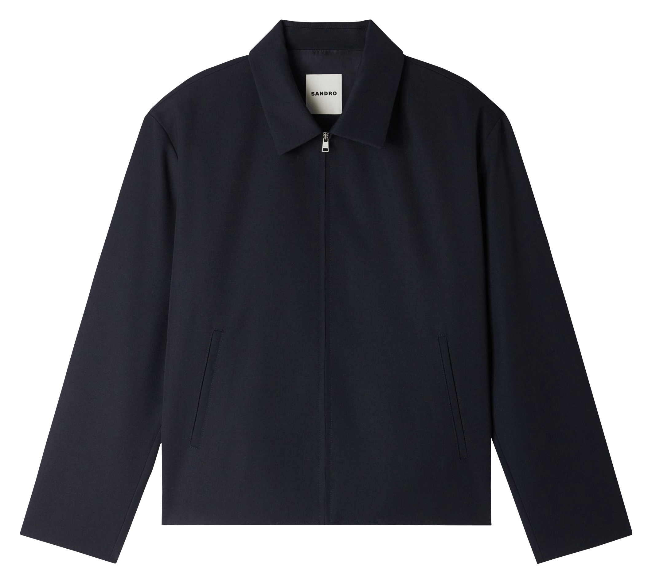Gerade geschnittener Blouson mit klassischem Kragen SANDRO Blau