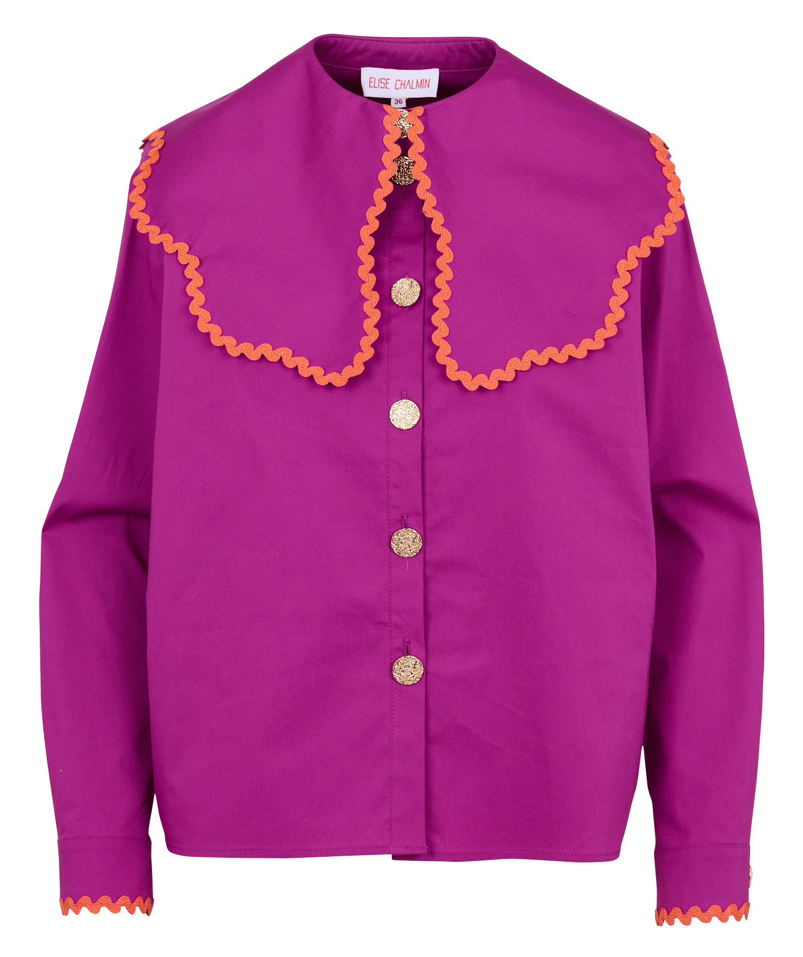 Capri plain oversized shirt ELISE CHALMIN Purple