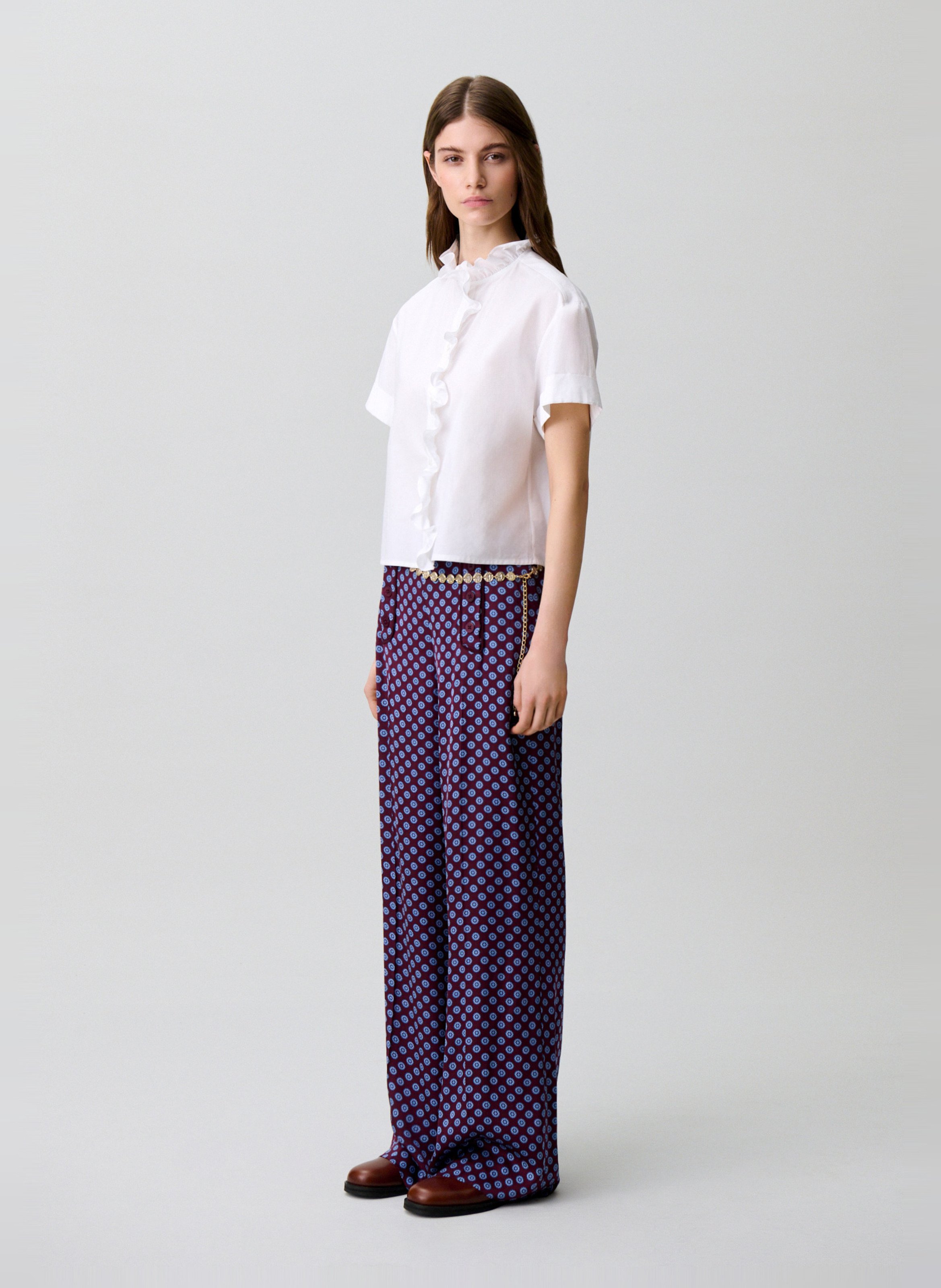 Chemise ample en coton CLAUDIE PIERLOT Blanc