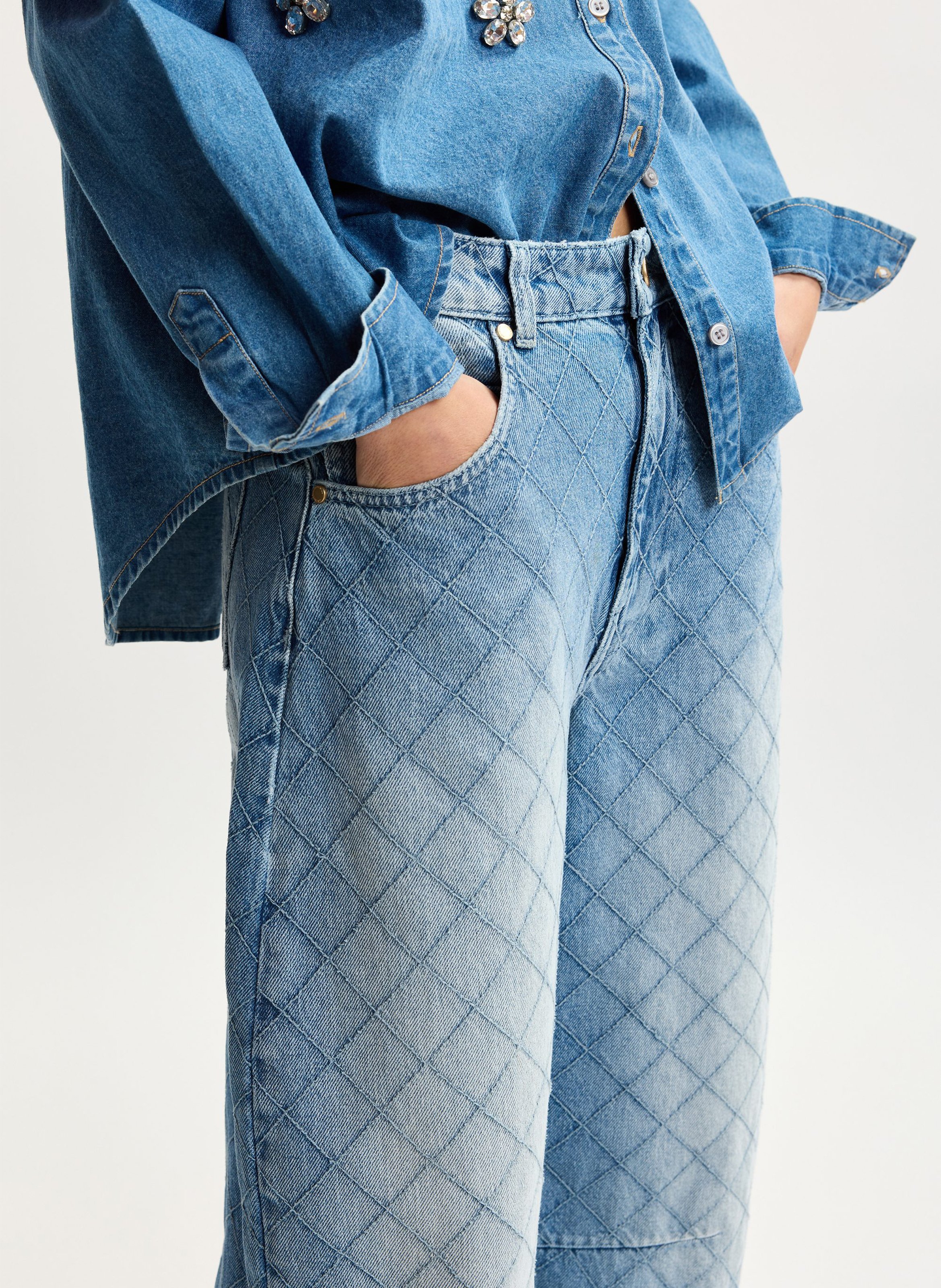Jean barrel en coton ESSENTIEL ANTWERP Bleu