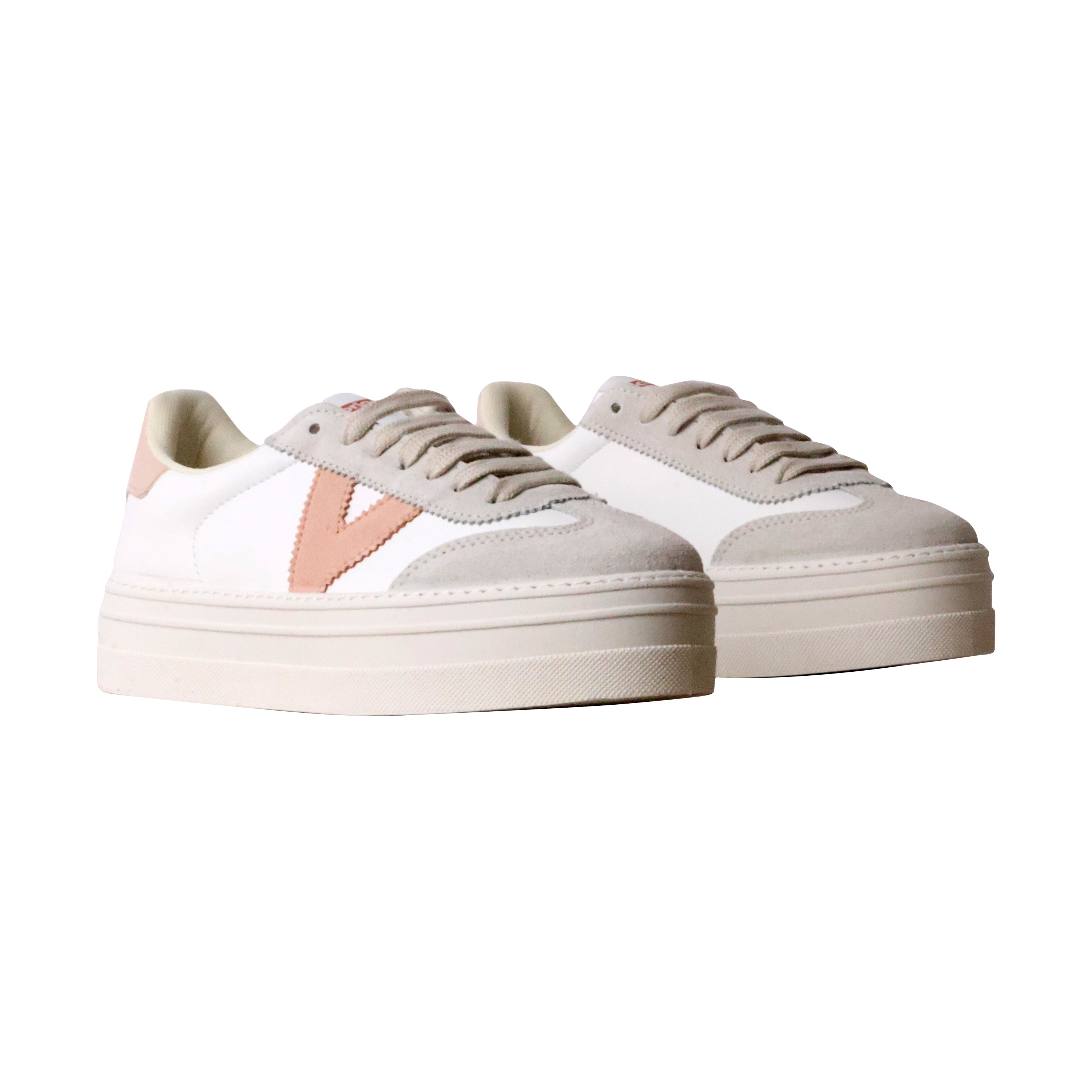 Leather trainers VICTORIA Beige
