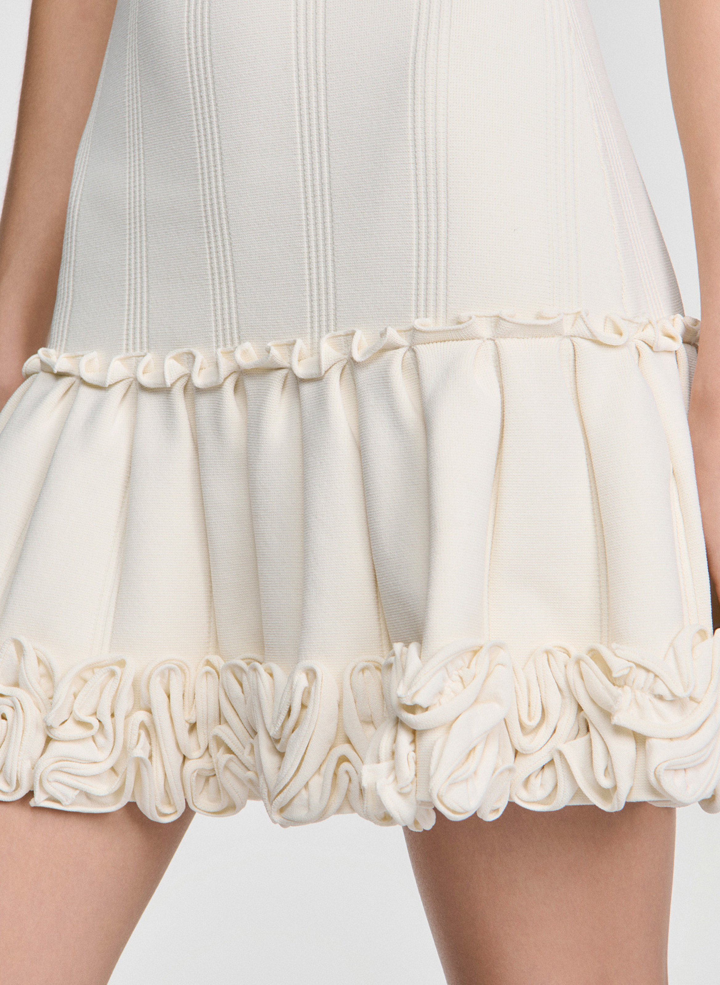 Robe courte évasée SANDRO Beige