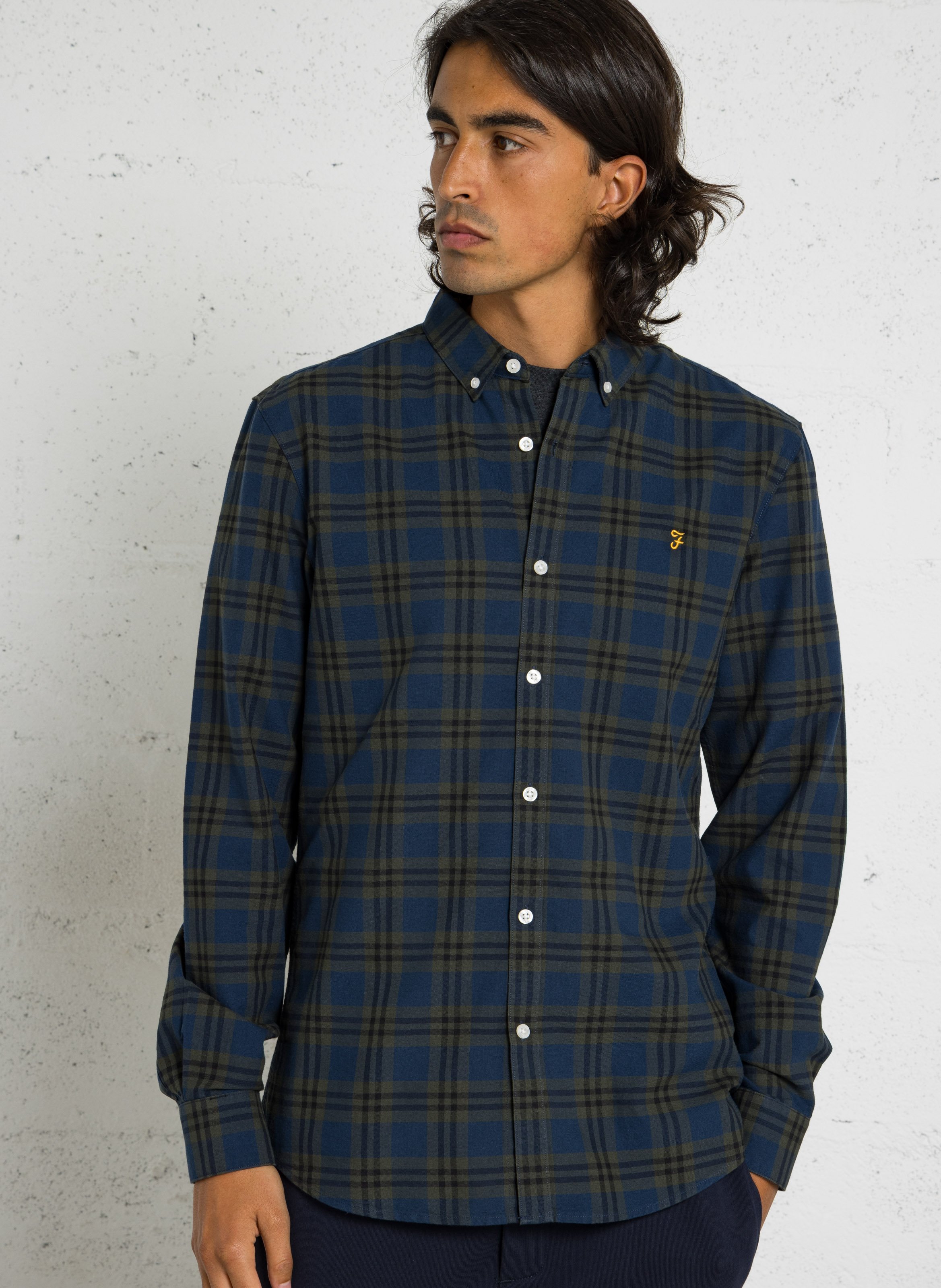 Chemise droite col classique en coton bio FARAH