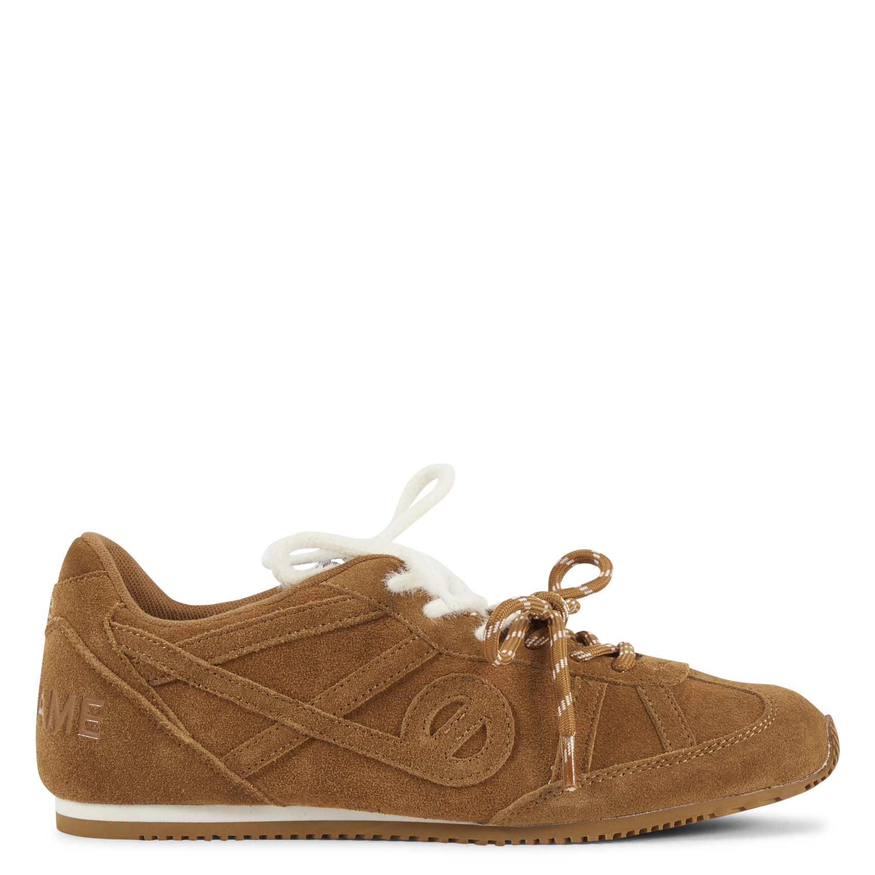 Lage sneakers van veloursleer NO NAME Bruin