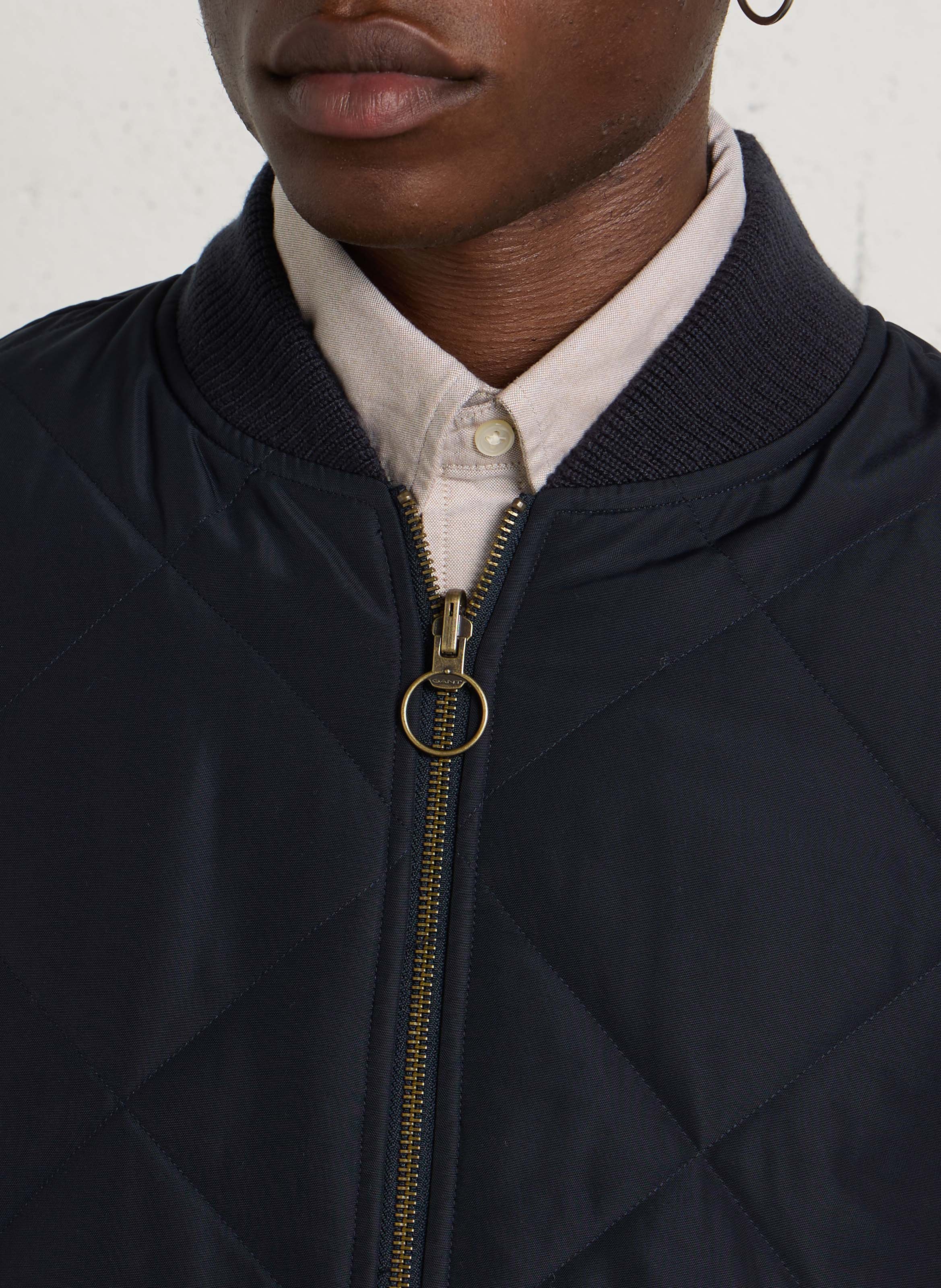 Blouson droit réversible à carreaux effet matelassé GANT Bleu