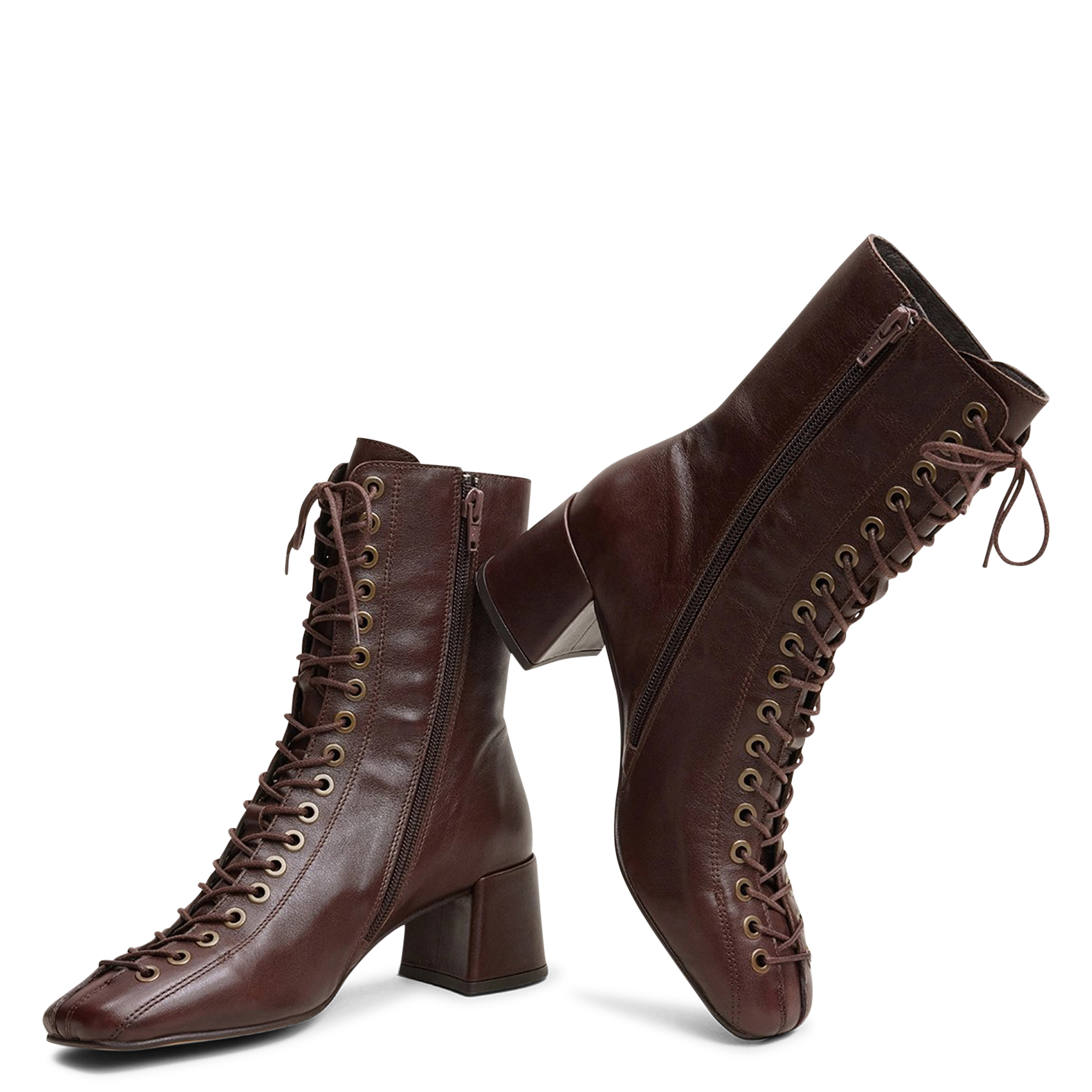 Leather ankle boots | Brown JONAK Women