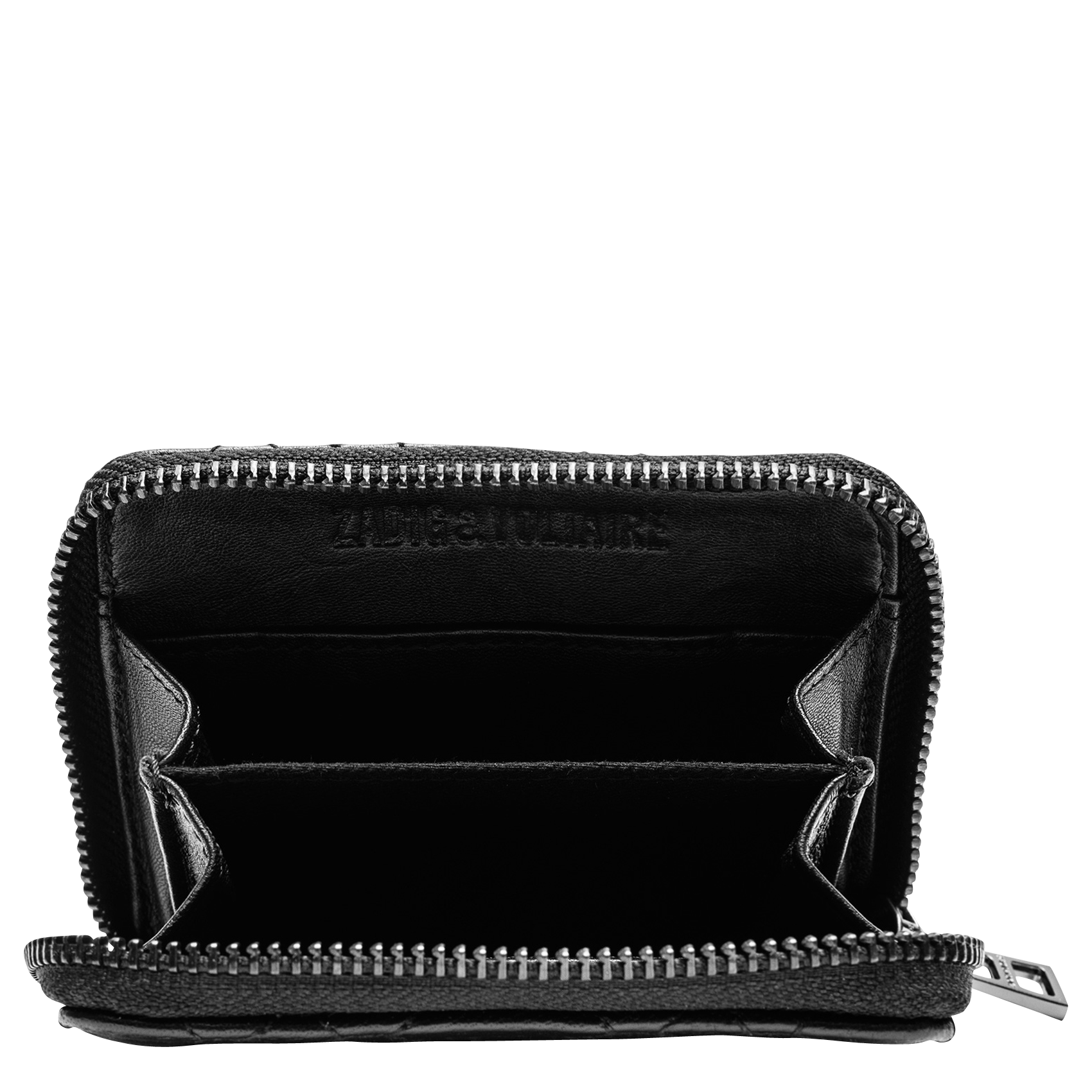 Portefeuille en cuir matelassé ZADIG&VOLTAIRE Noir