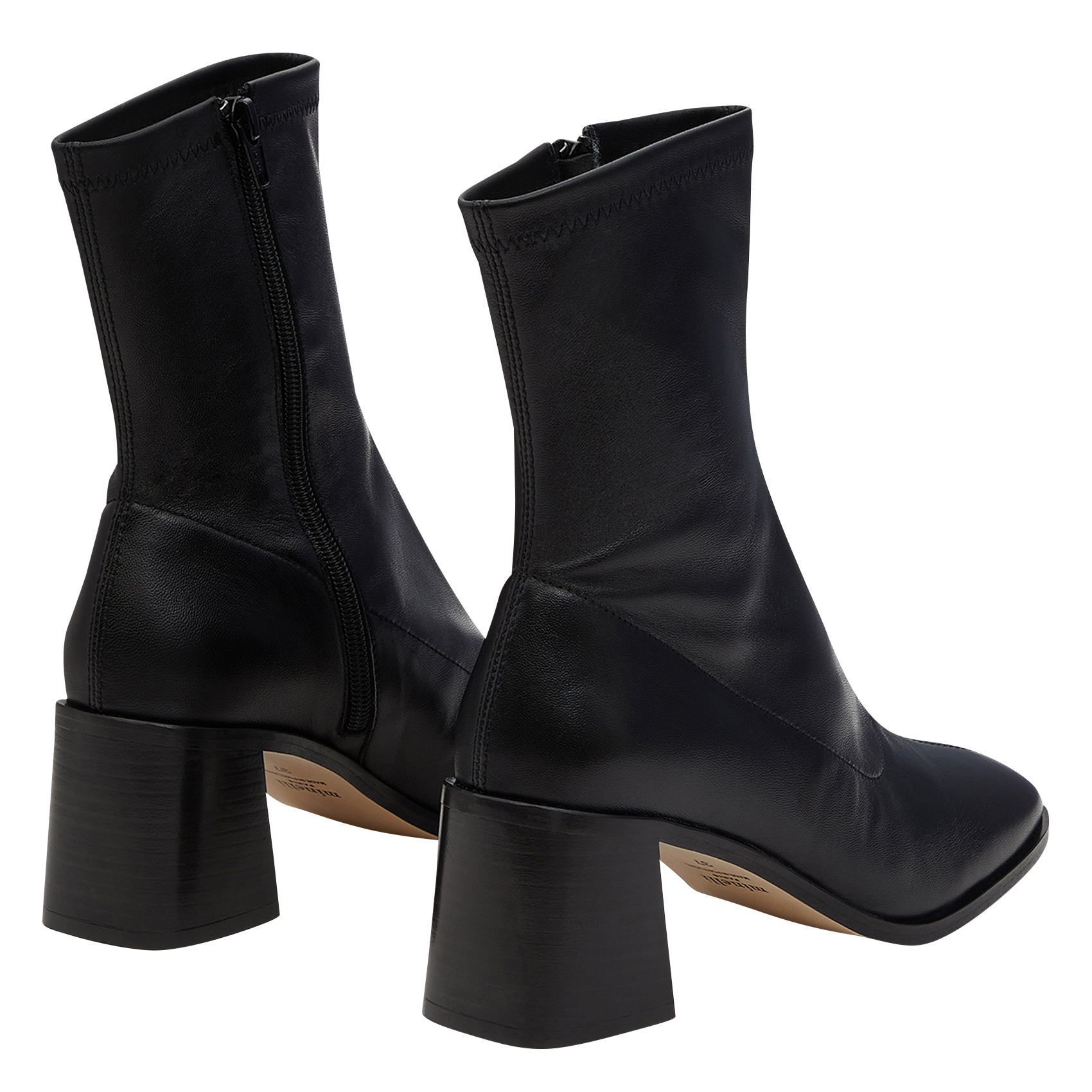 Gladde, Leren Enkellaarzen Noir Minelli - Dames | Place des Tendances