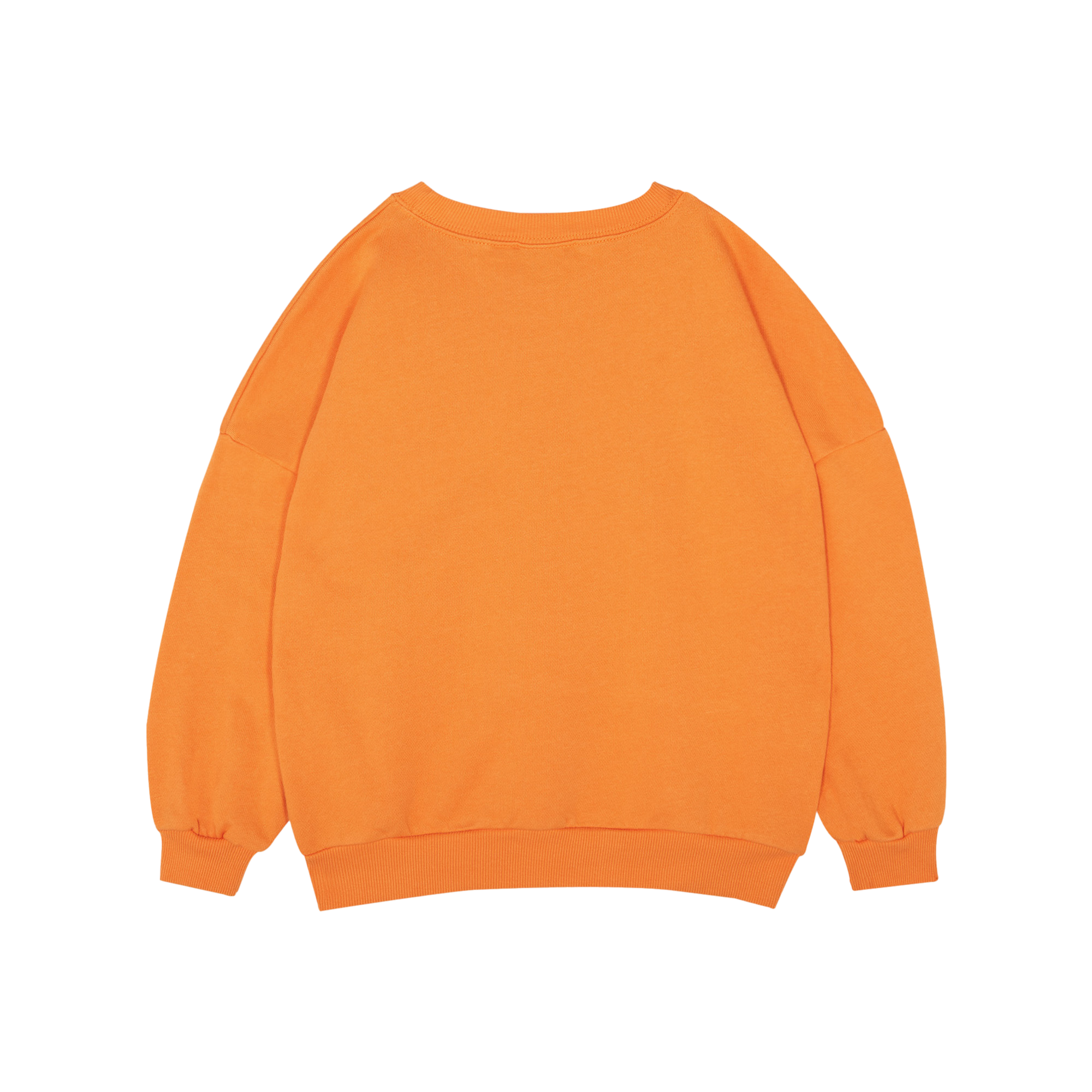 Loose-fit round-neck printed organic cotton sweatshirt THE CAMPAMENTO Orange