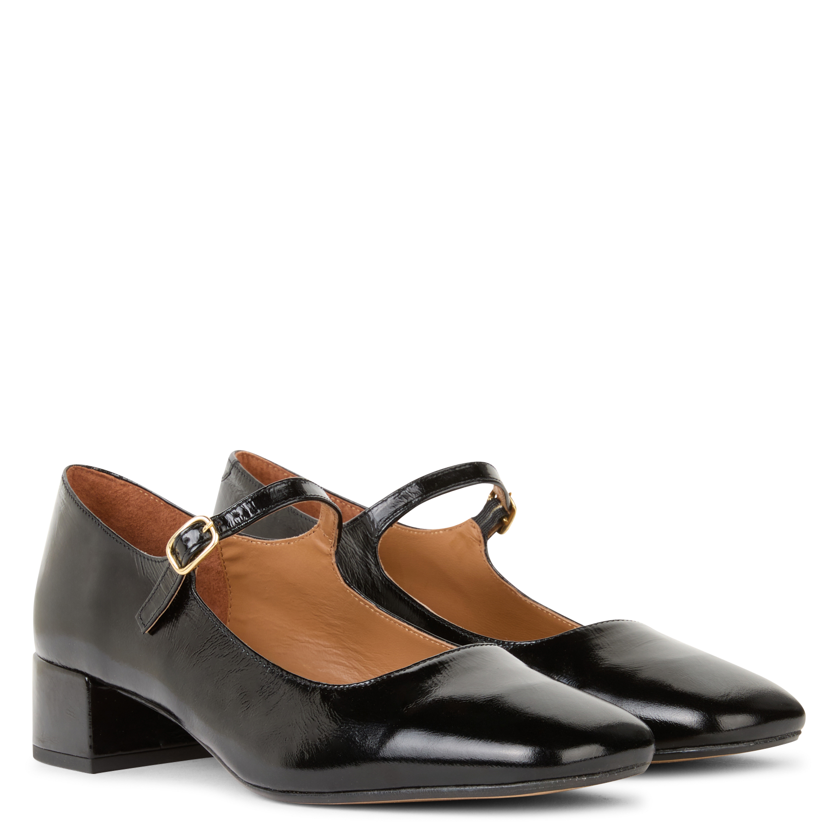 Babies carré vernies en cuir MELLOW YELLOW Noir