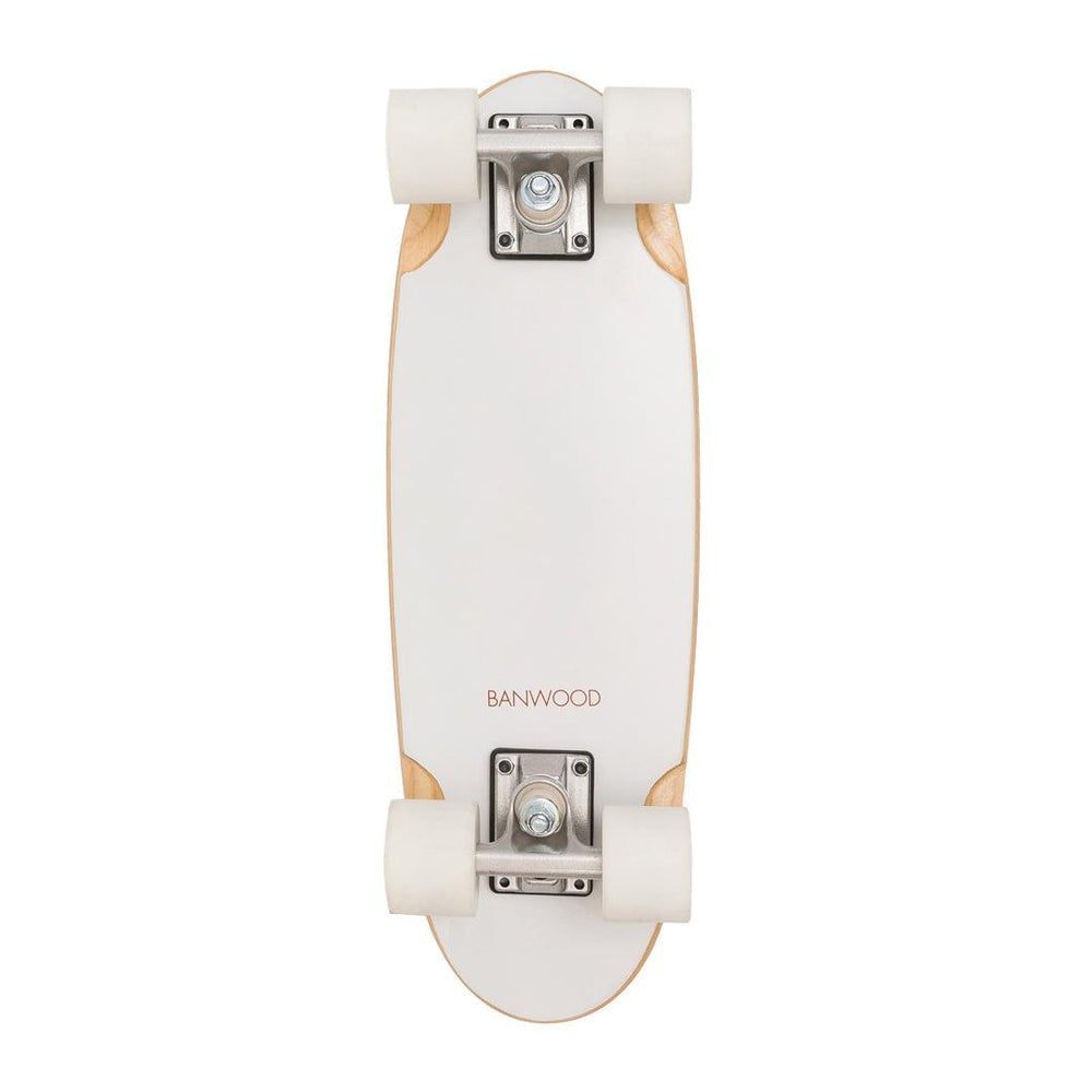 Canadian maple cream skateboard for balance skating 3+ years Banwood White