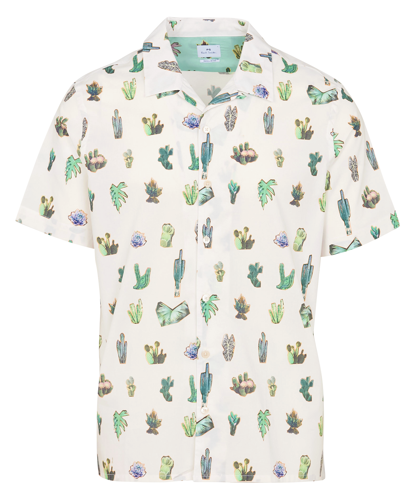 Chemise col classique manches contrastantes en coton PAUL SMITH White