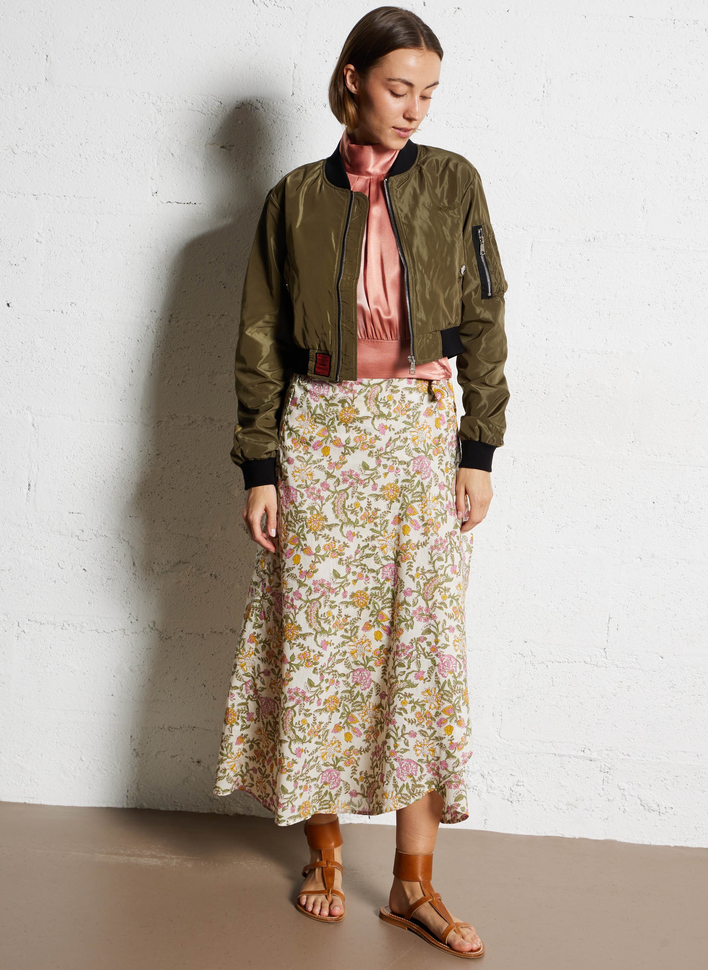 Blouson droit BOMBERS ORIGINAL Kaki