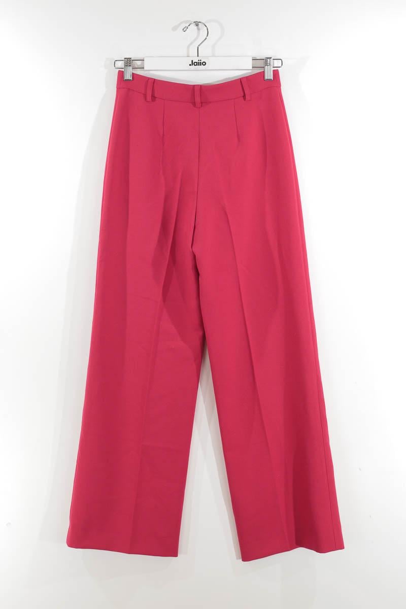 Pantalon large rouge MODETROTTER - Seconde Main Rouge