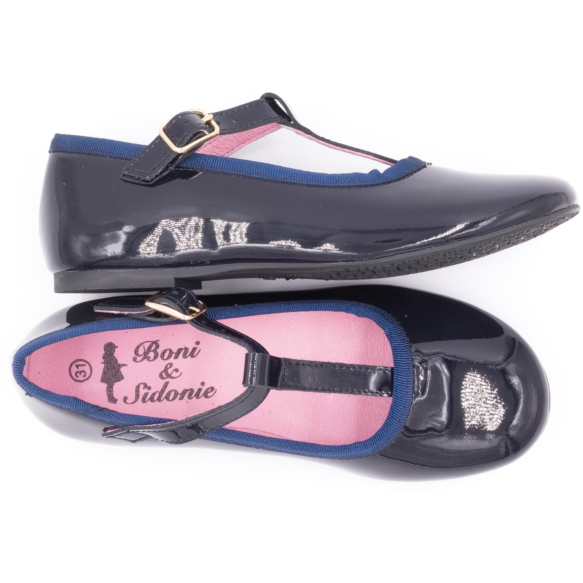 Chaussures salomé verni Boni & Sidonie Bleu