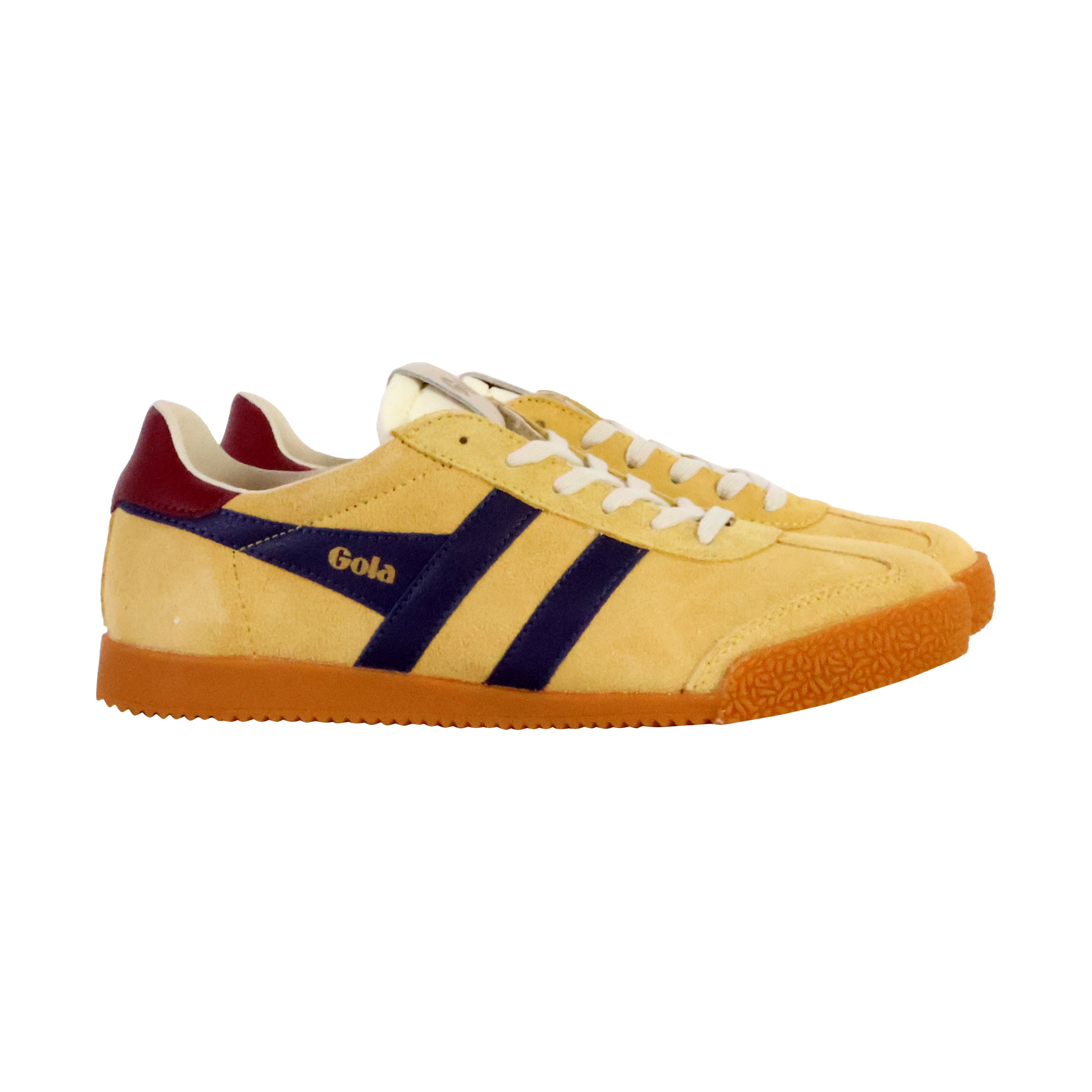 Low leather sneakers Elan Yellow
