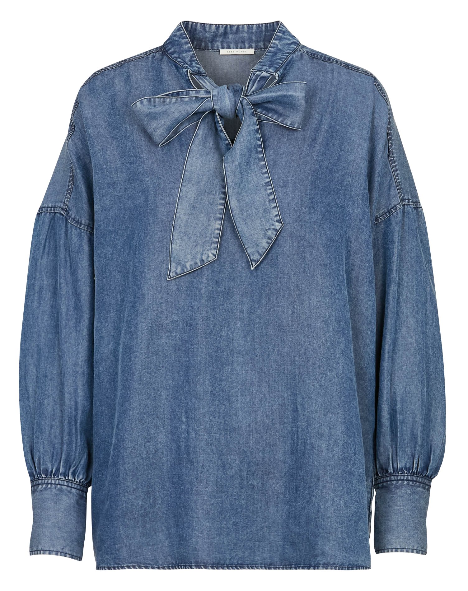 Oversize-Bluse aus Denim IKKS Blau