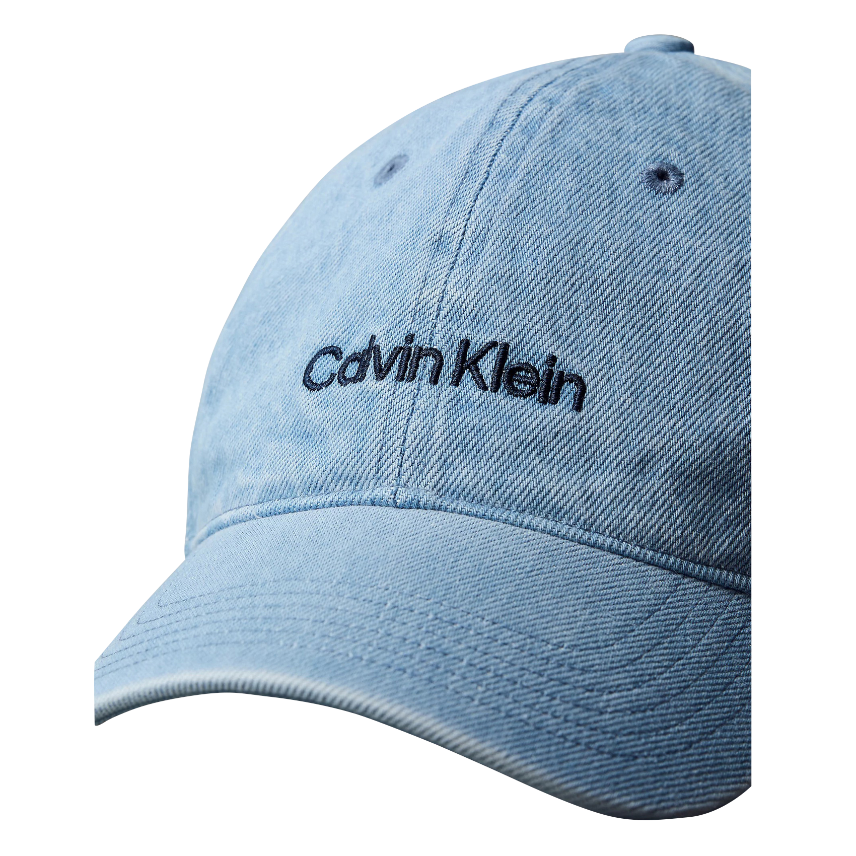 Casquette brodée en denim CALVIN KLEIN Bleu