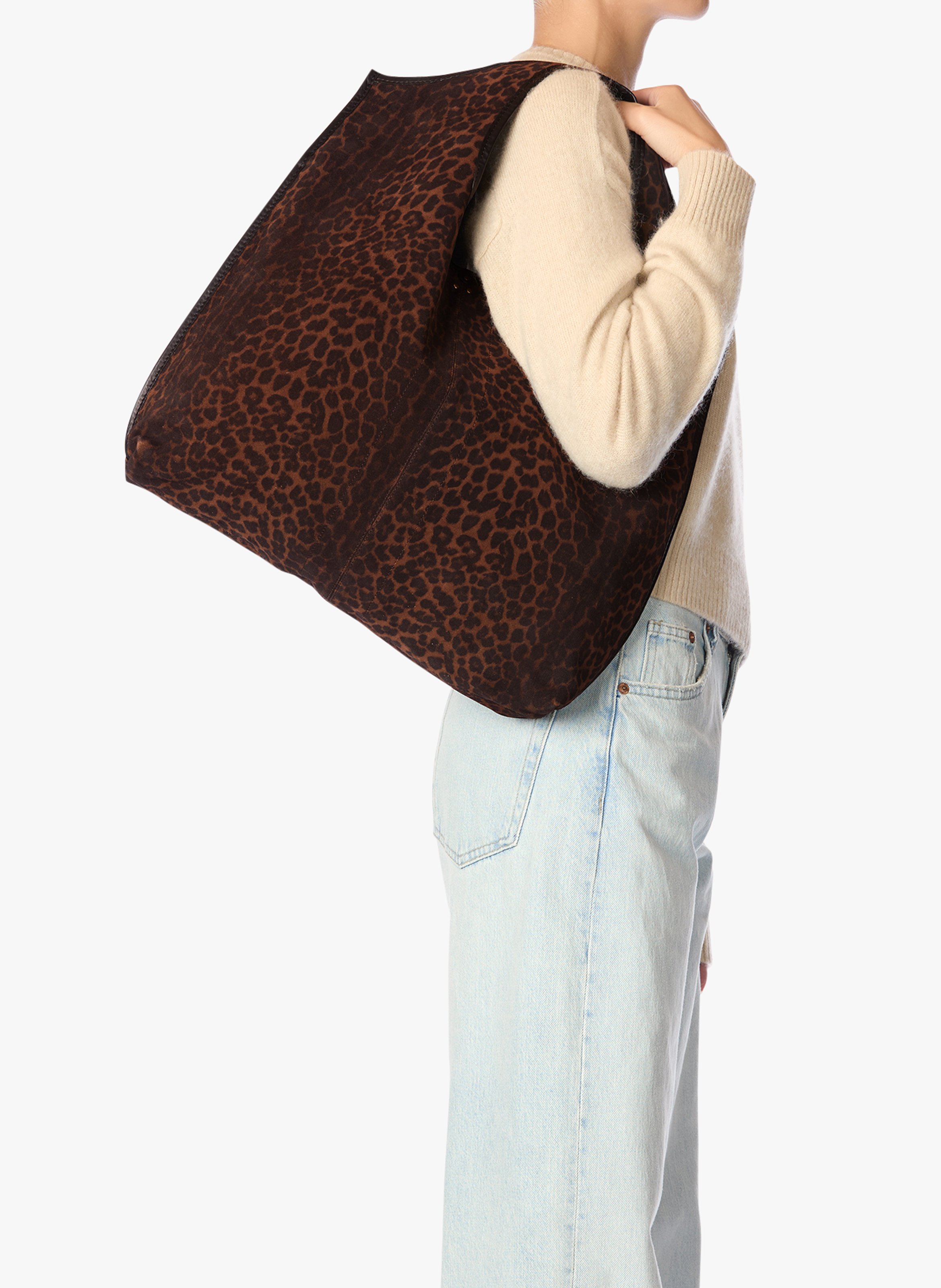 Soft tote bag with animal print JEROME DREYFUSS Multicolored