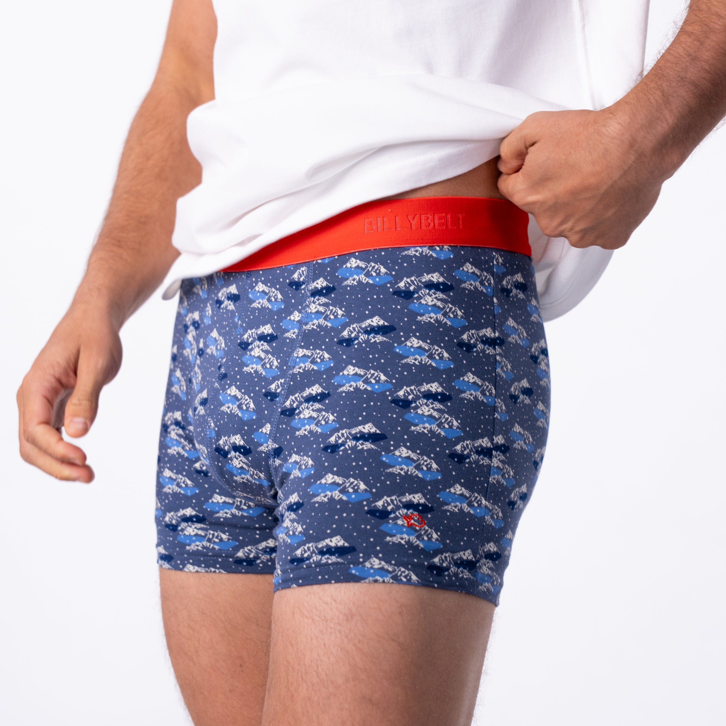 Organic cotton boxers BILLYBELT Blue