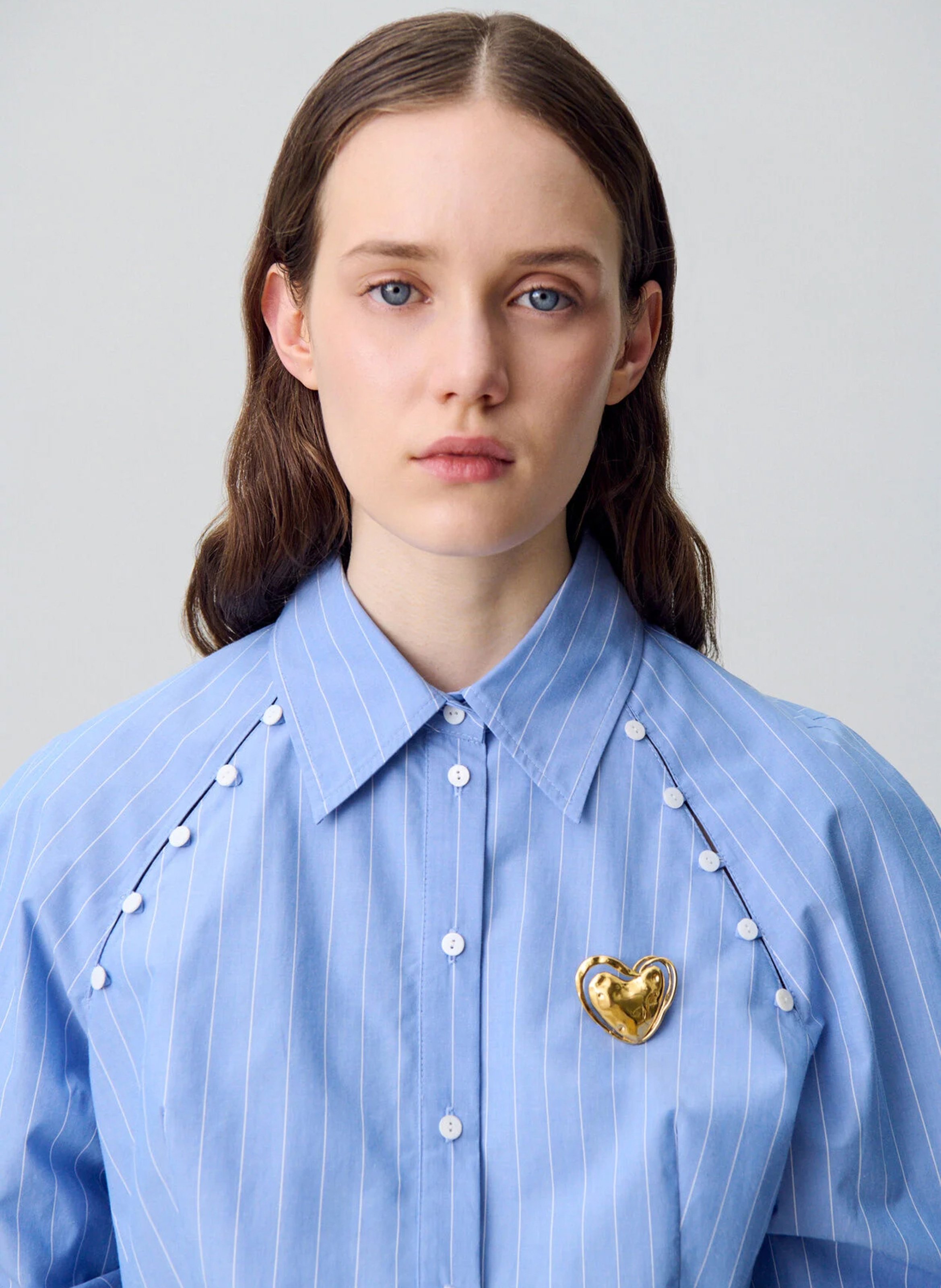 Broche en acier CLAUDIE PIERLOT Doré