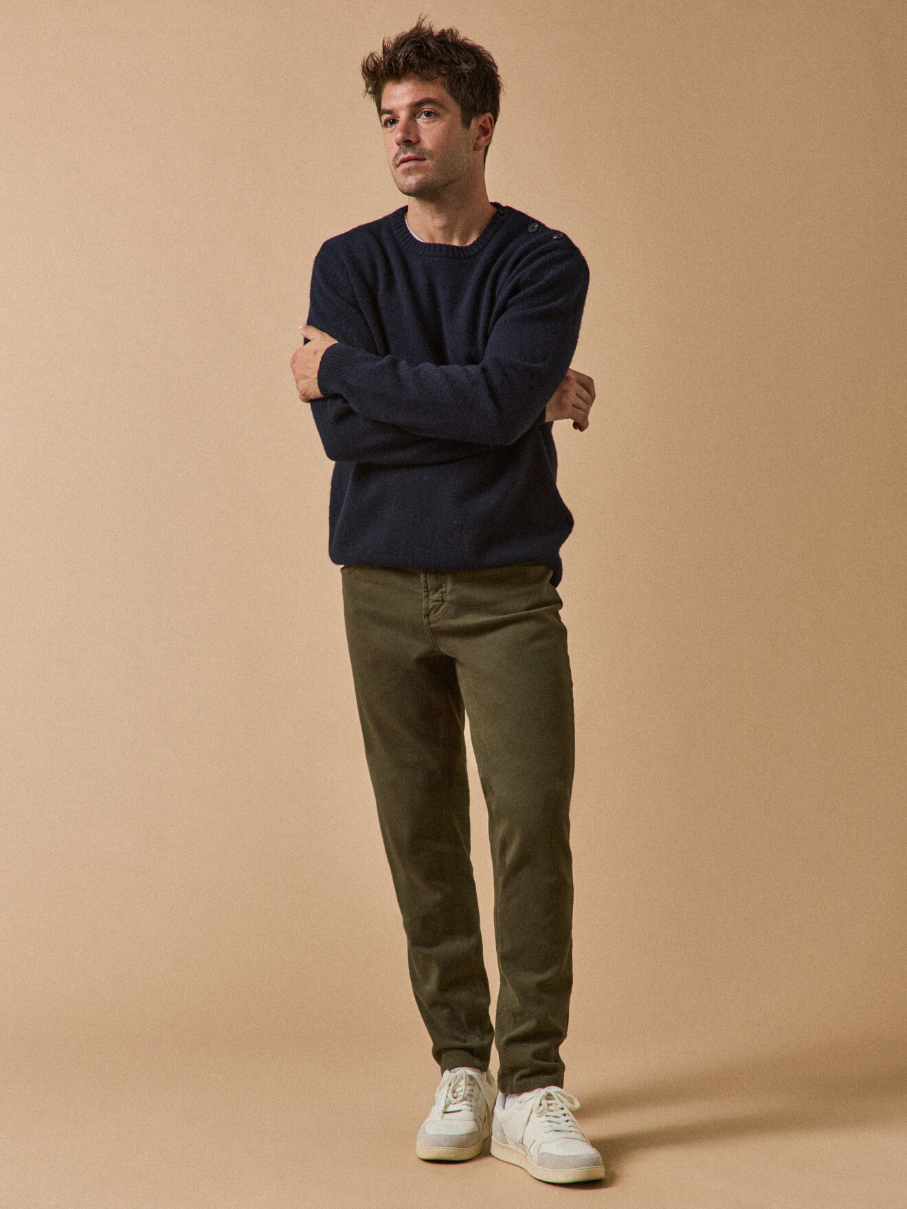 5-pocket straight pants CYRILLUS Green