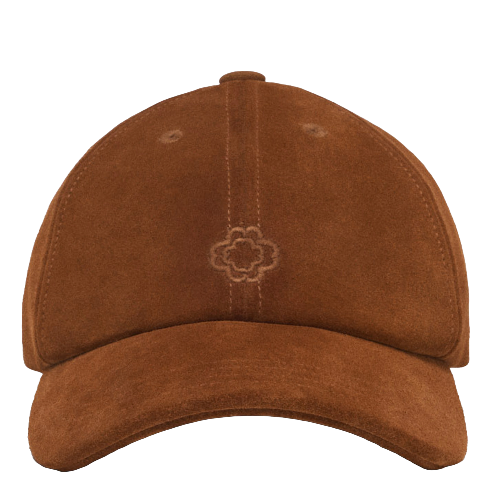 Casquette en cuir MAJE Marron