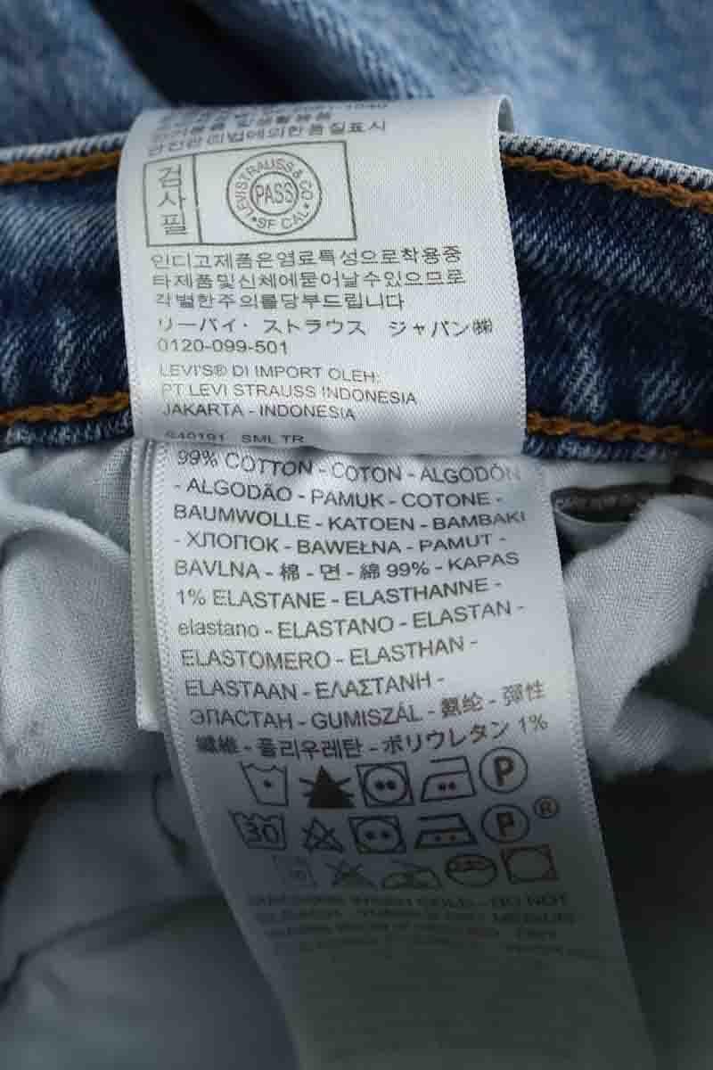 Cotton straight jeans LEVI'S - Seconde main Blue