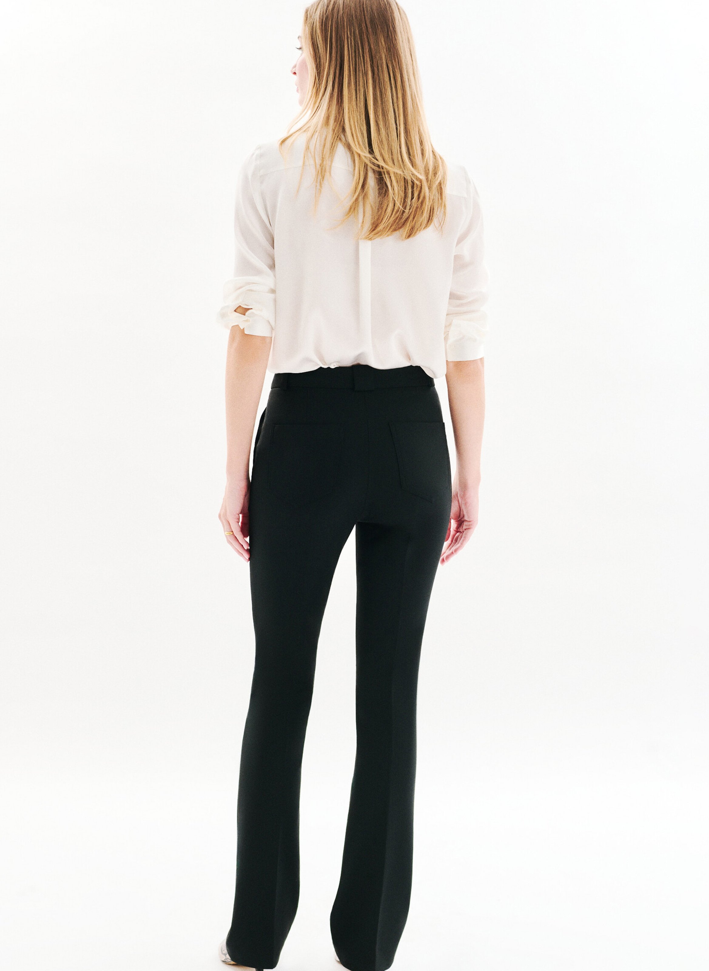 Pantalon droit  CAROLL Noir
