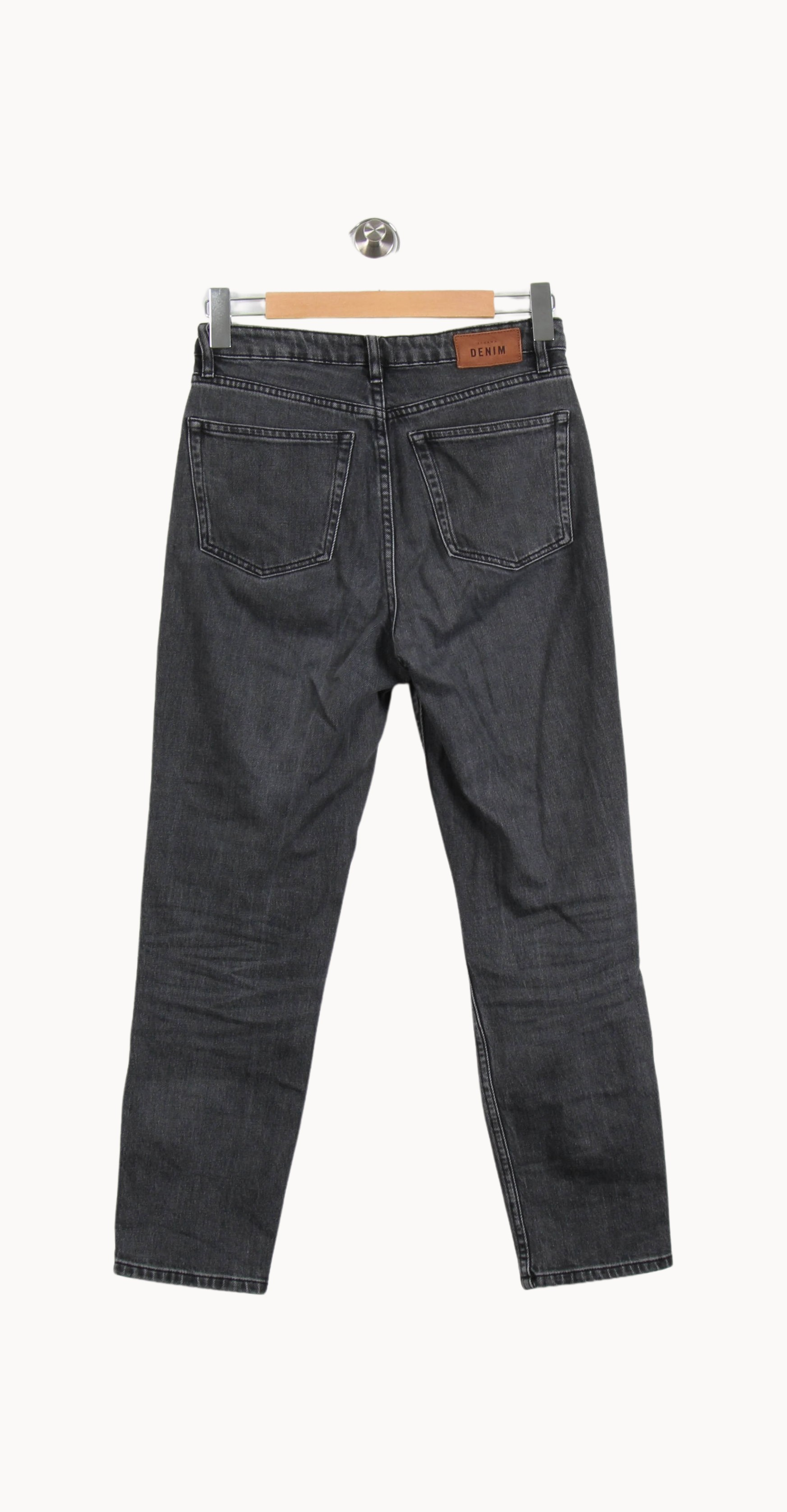 Cropped slim jeans with studs SEZANE - Seconde main Grey