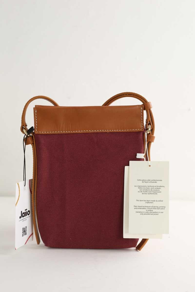 Cotton crossbody bag ANTIK BATIK - Seconde Main Red