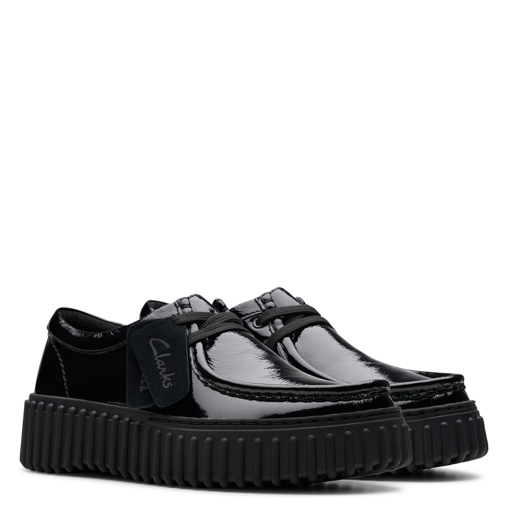 La Crâneuse patent leather Derby shoes CLARKS Black