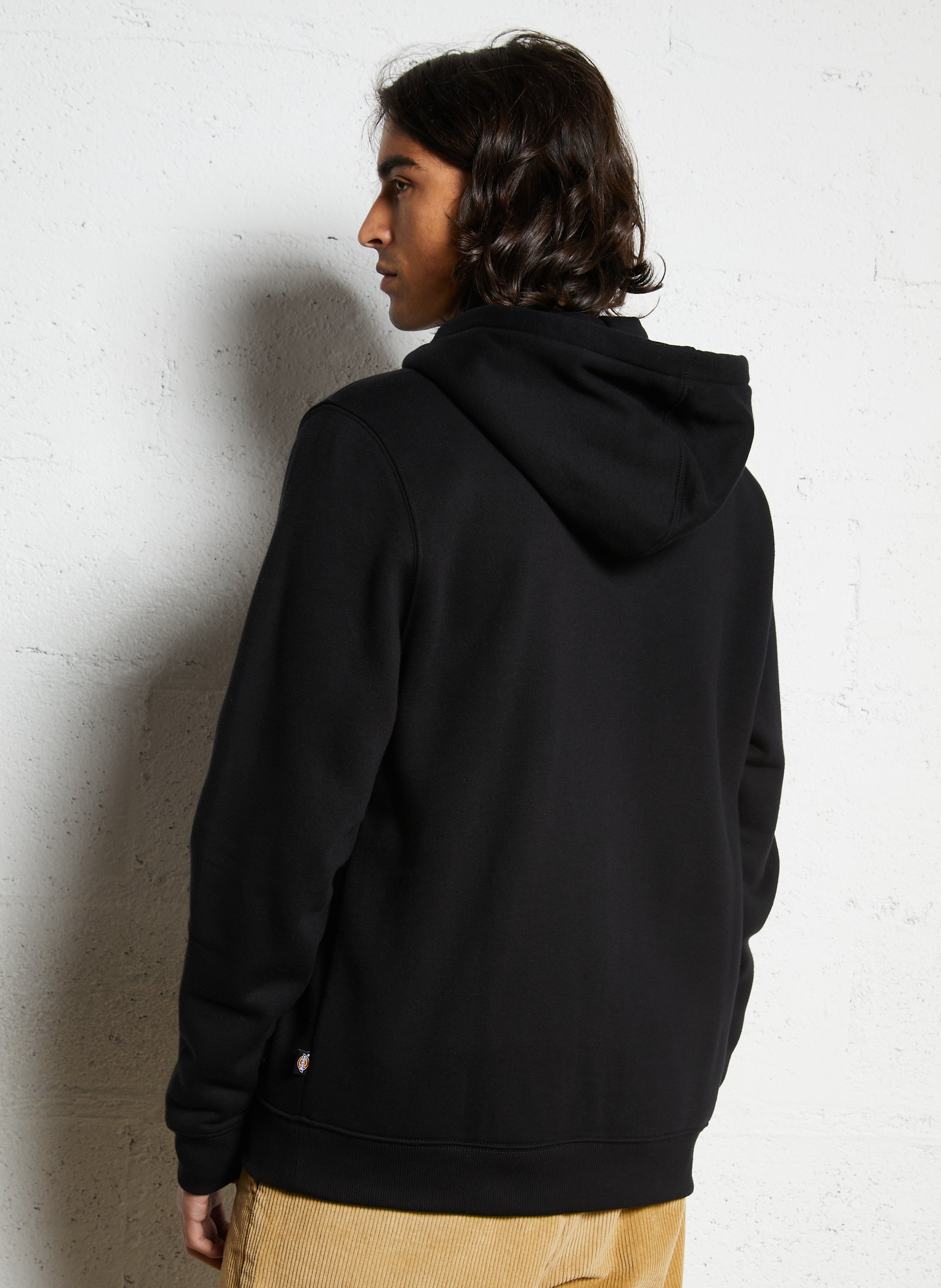 Sweater van katoenmix met capuchon DICKIES Zwart