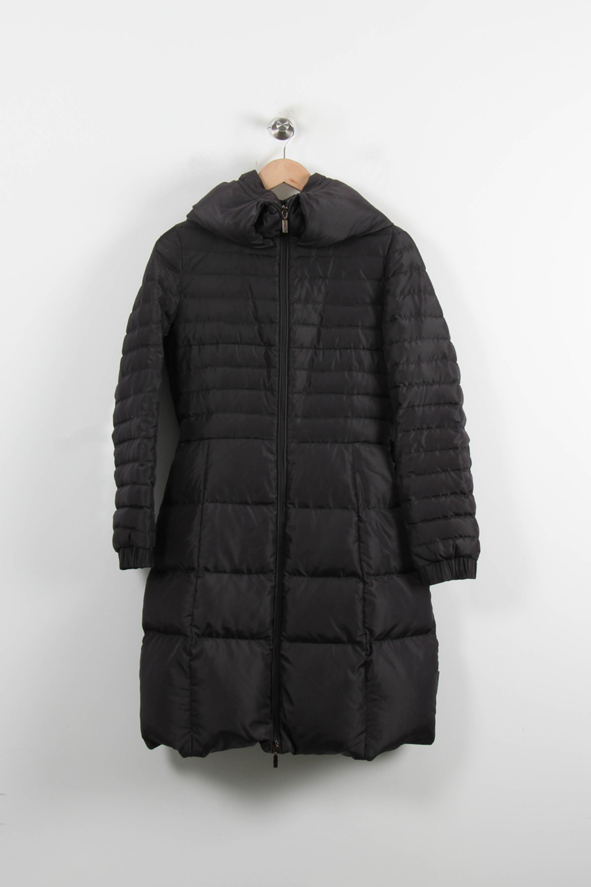 Lightweight quilted padded jacket with high neck MONCLER - Seconde Main Black
