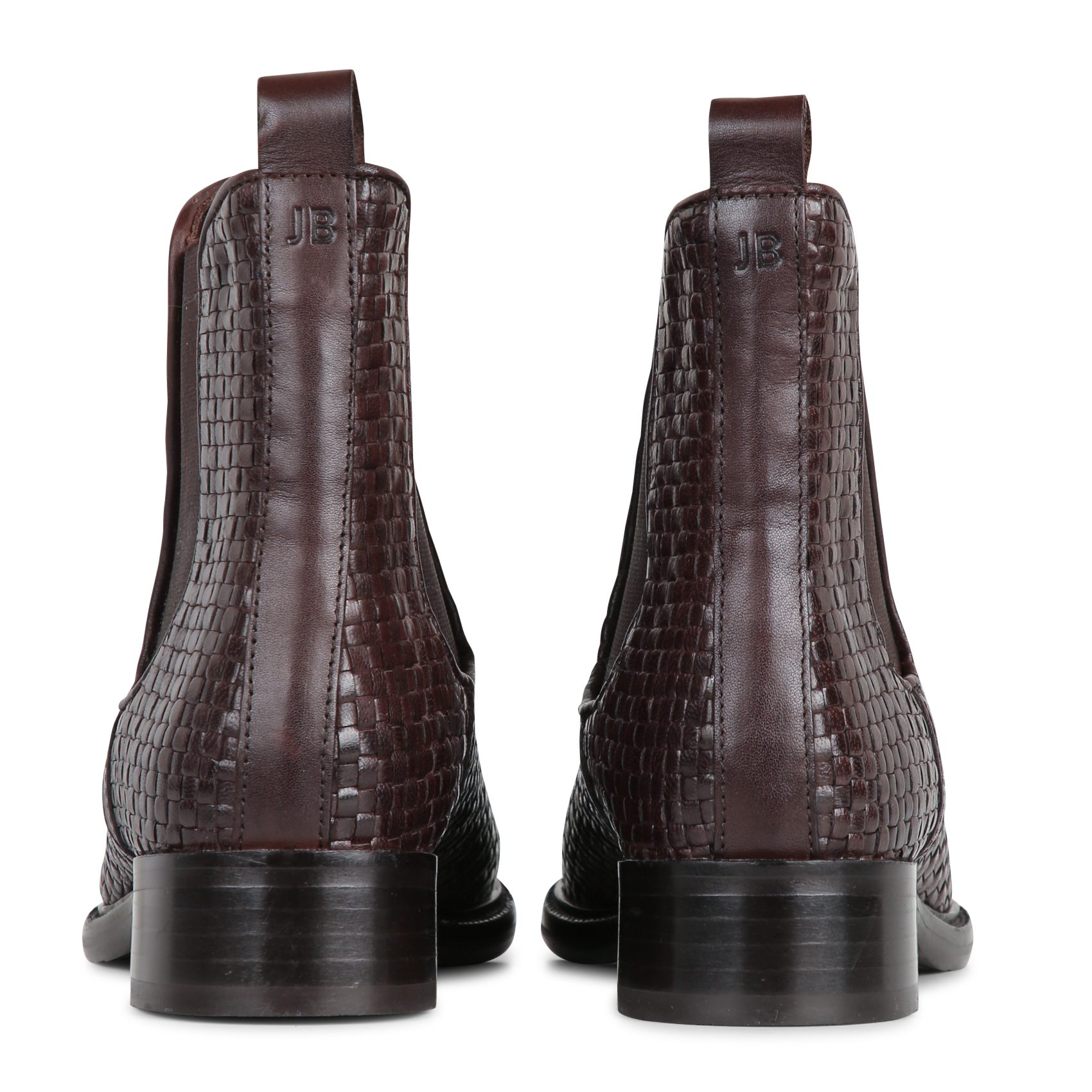 Bottines en cuir tressées JB MARTIN Marron