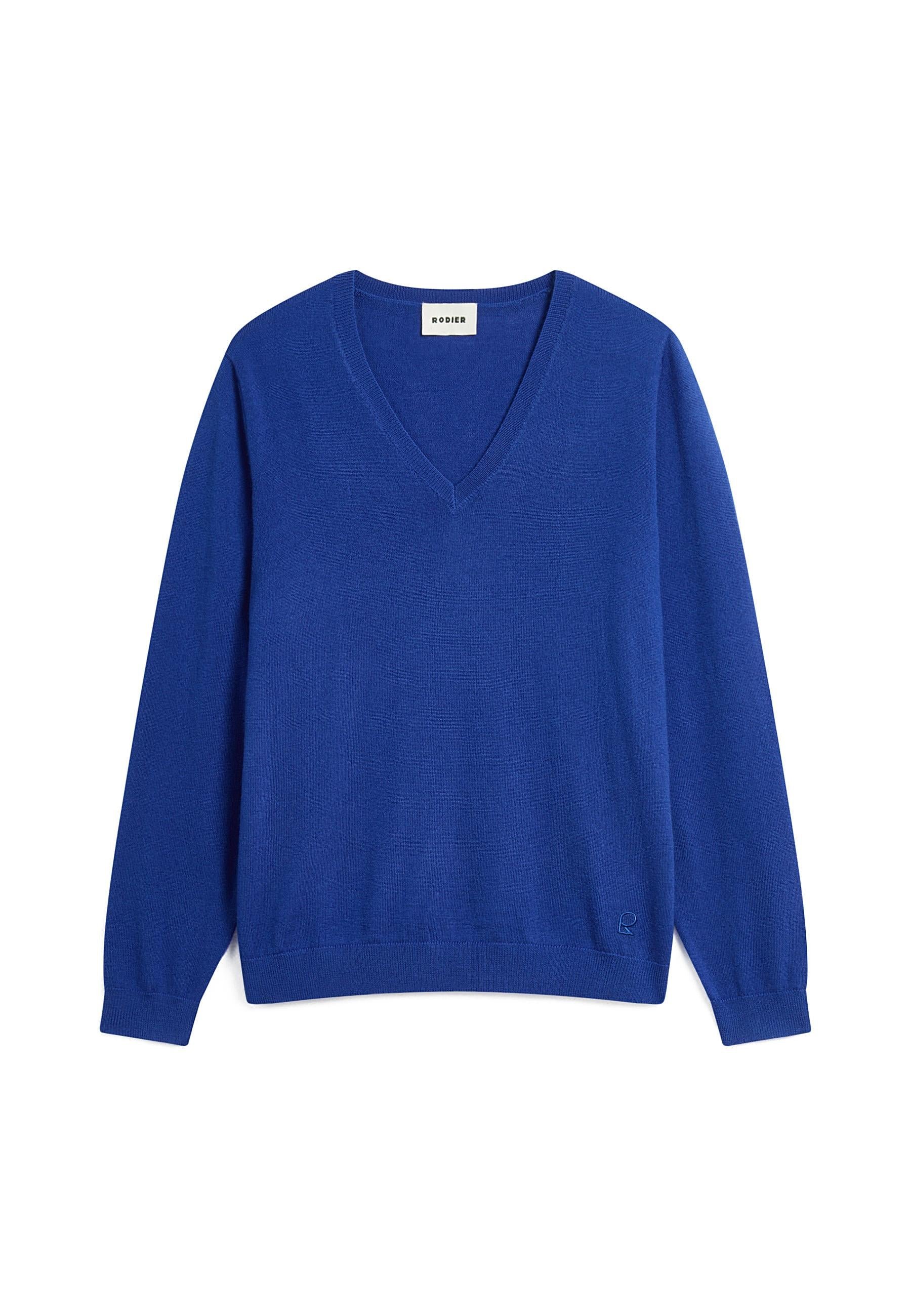 Bunelle wool V-neck sweater RODIER Blue