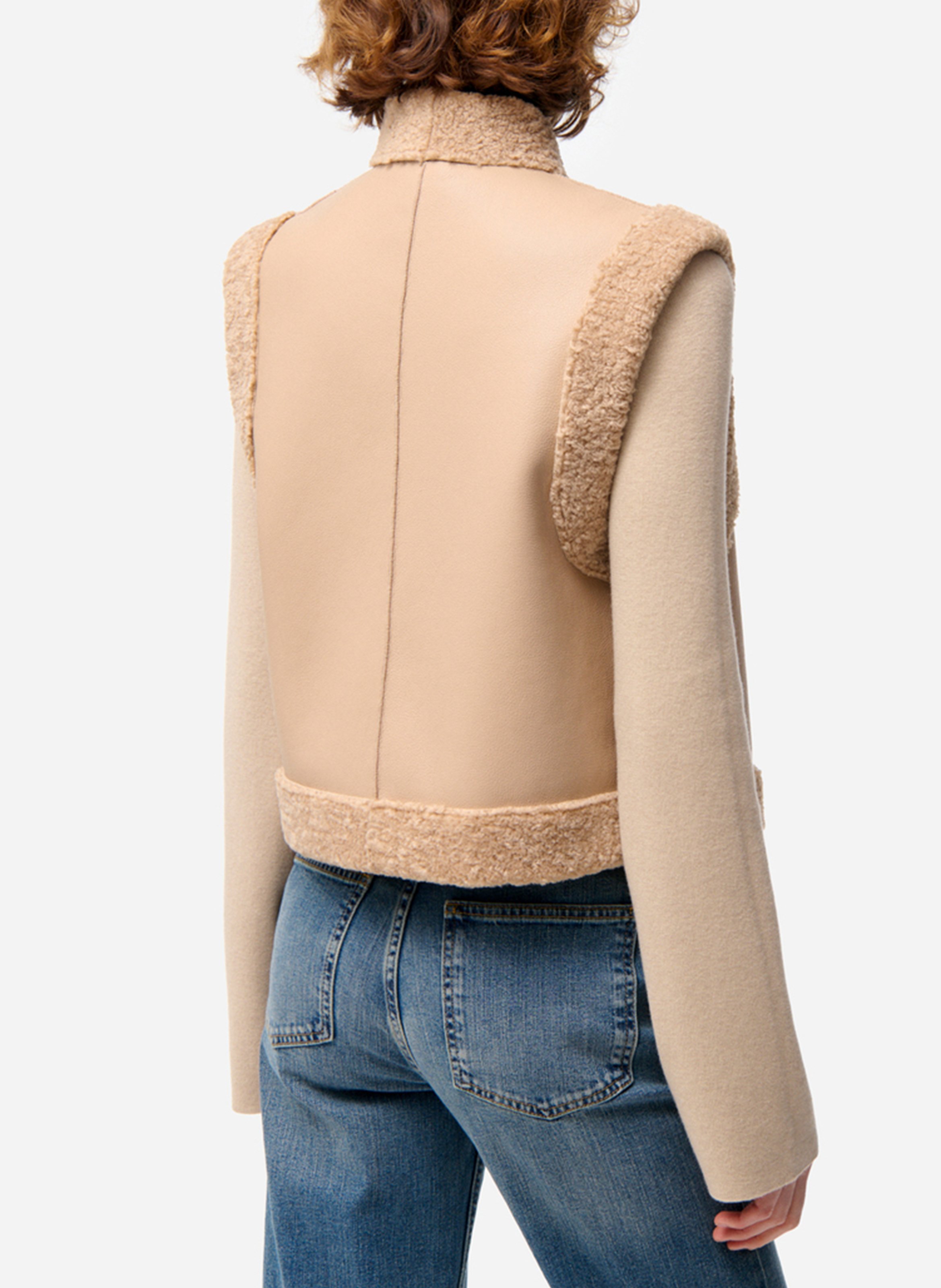 Sleeveless straight vest VANESSA BRUNO Brown