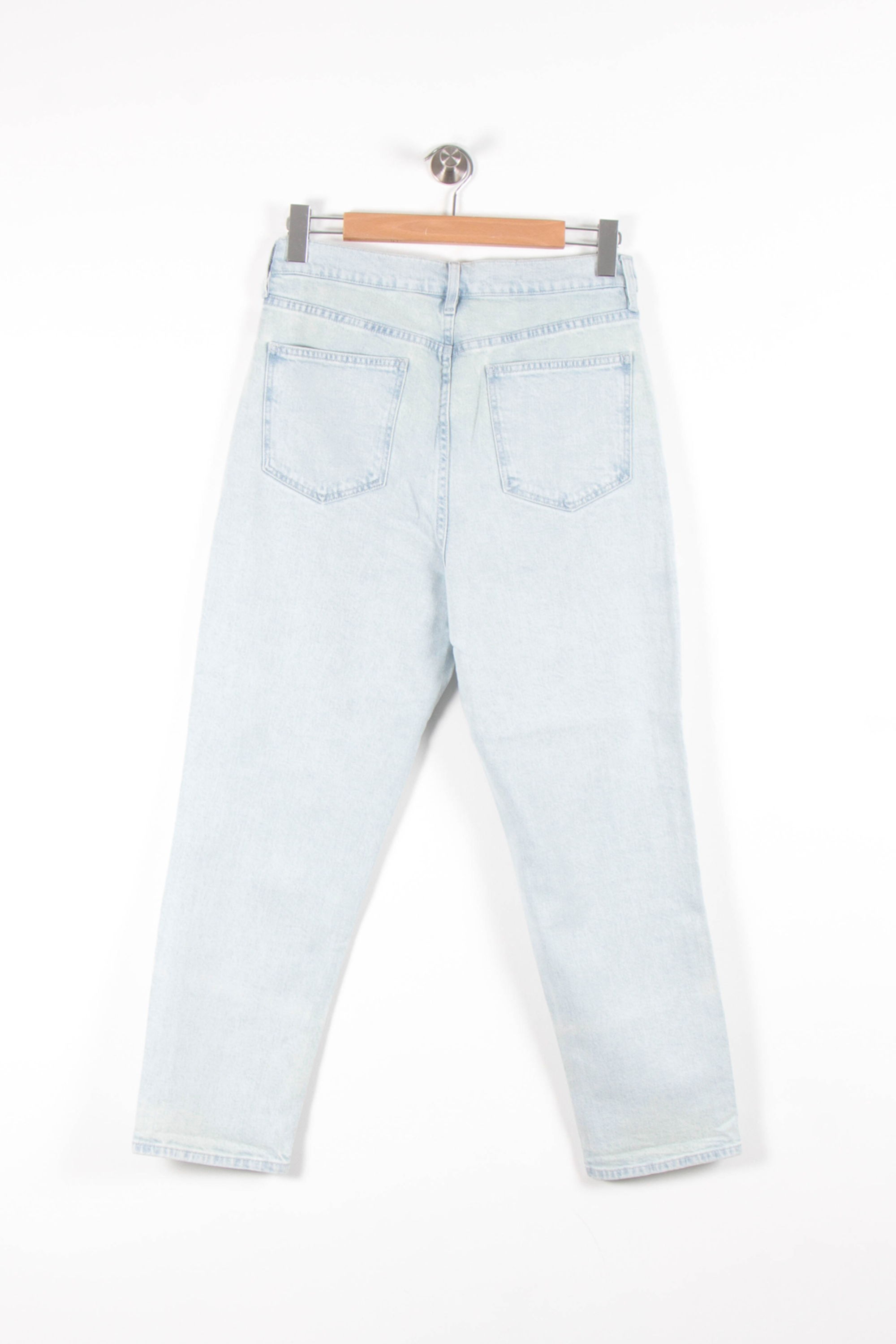 Cropped slim jeans with studs COMPTOIR DES COTONNIERS - Seconde main Blue
