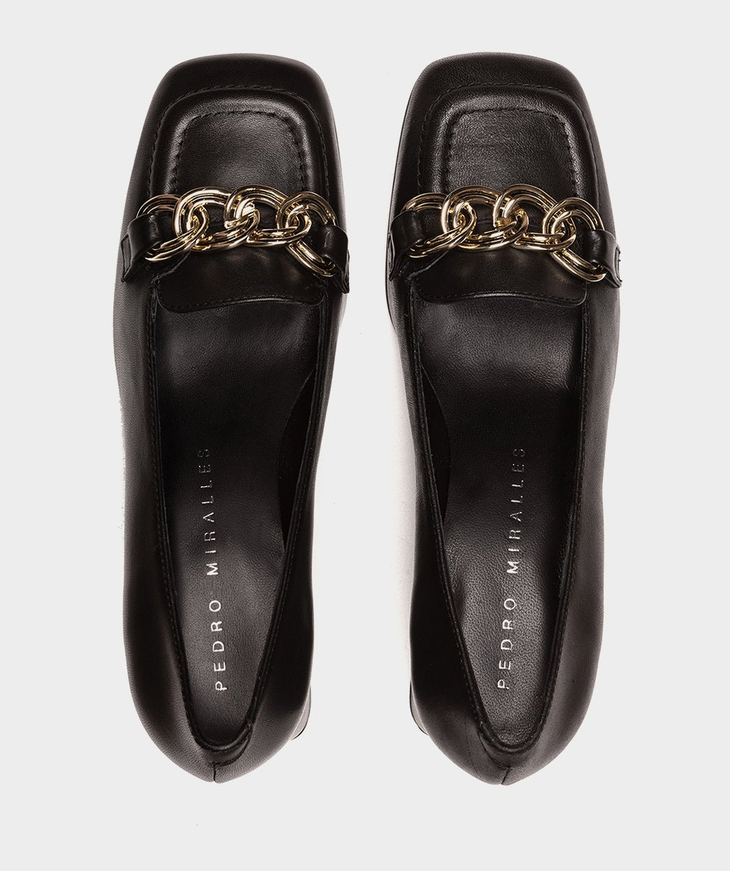 Black leather pumps PEDRO MIRALLES Black