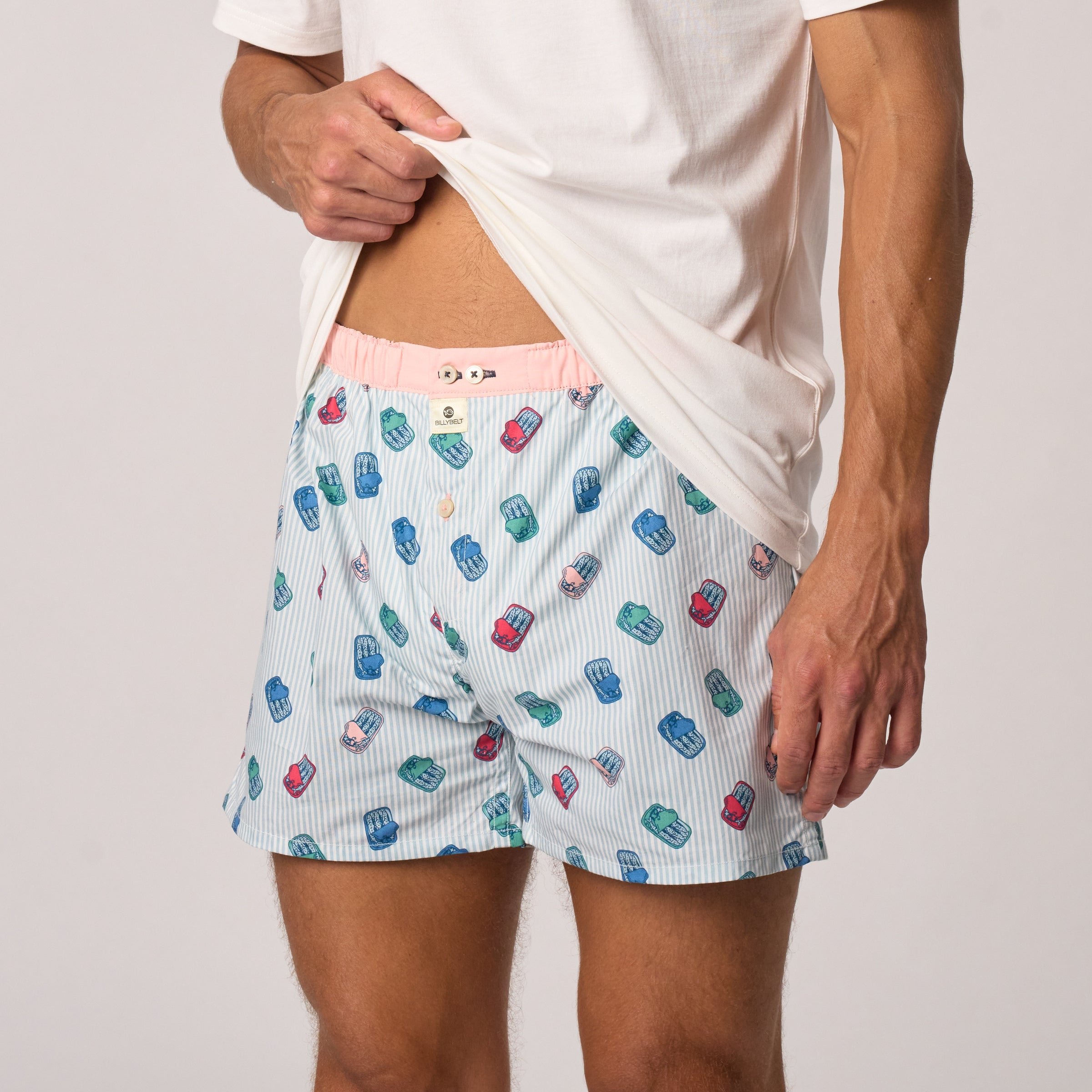 Organic cotton boxer shorts BILLYBELT Blue