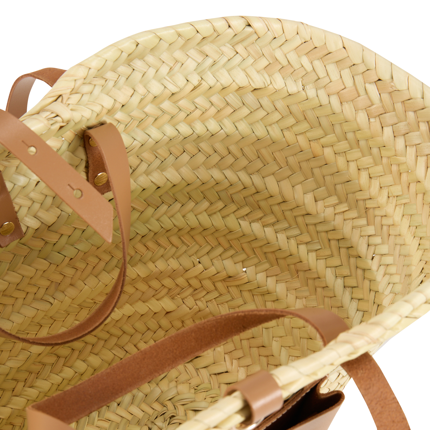 Gevlochten mand van doum CRAIE STUDIO Beige