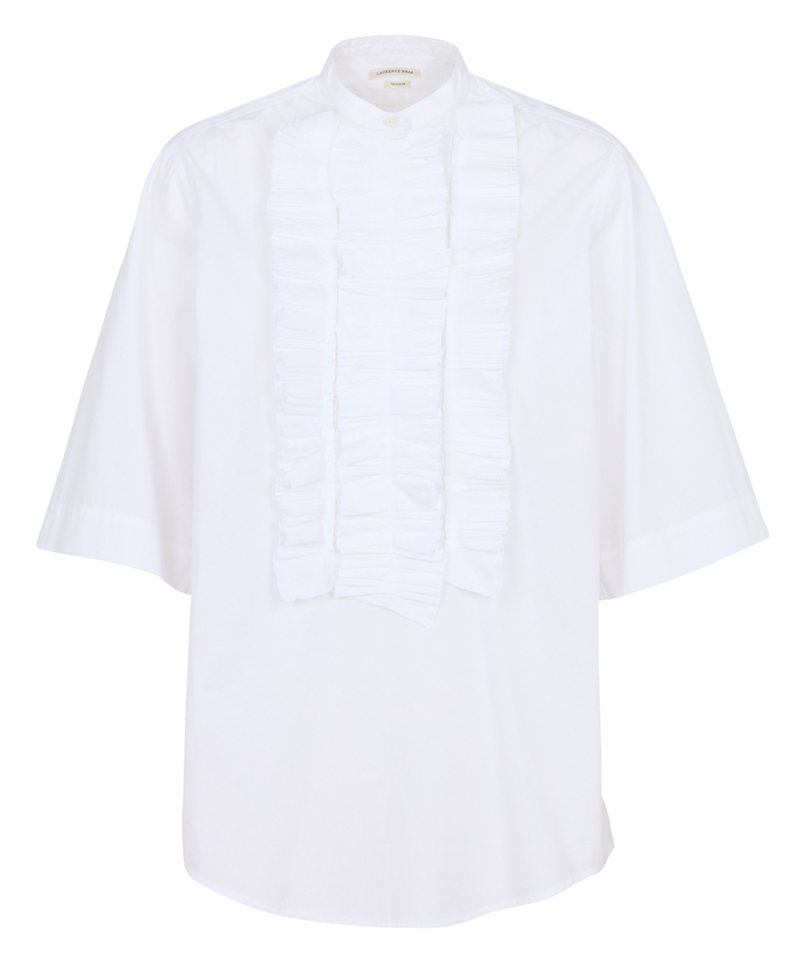 Blouse met ronde hals en ruches LAURENCE BRAS