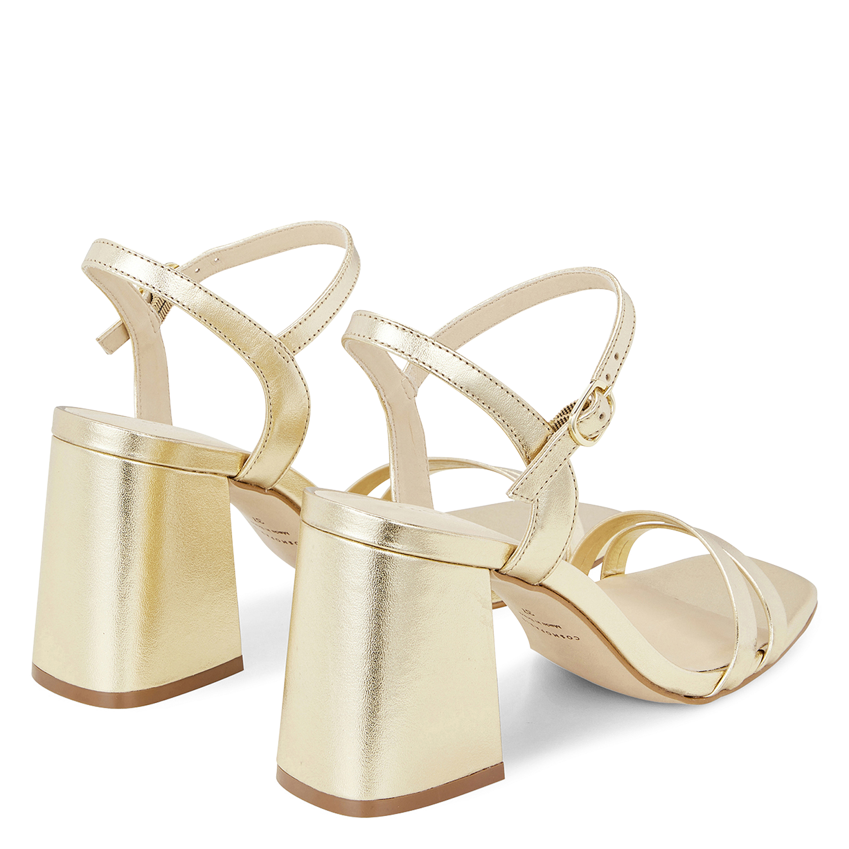Block heel sandals COSMOPARIS Golden