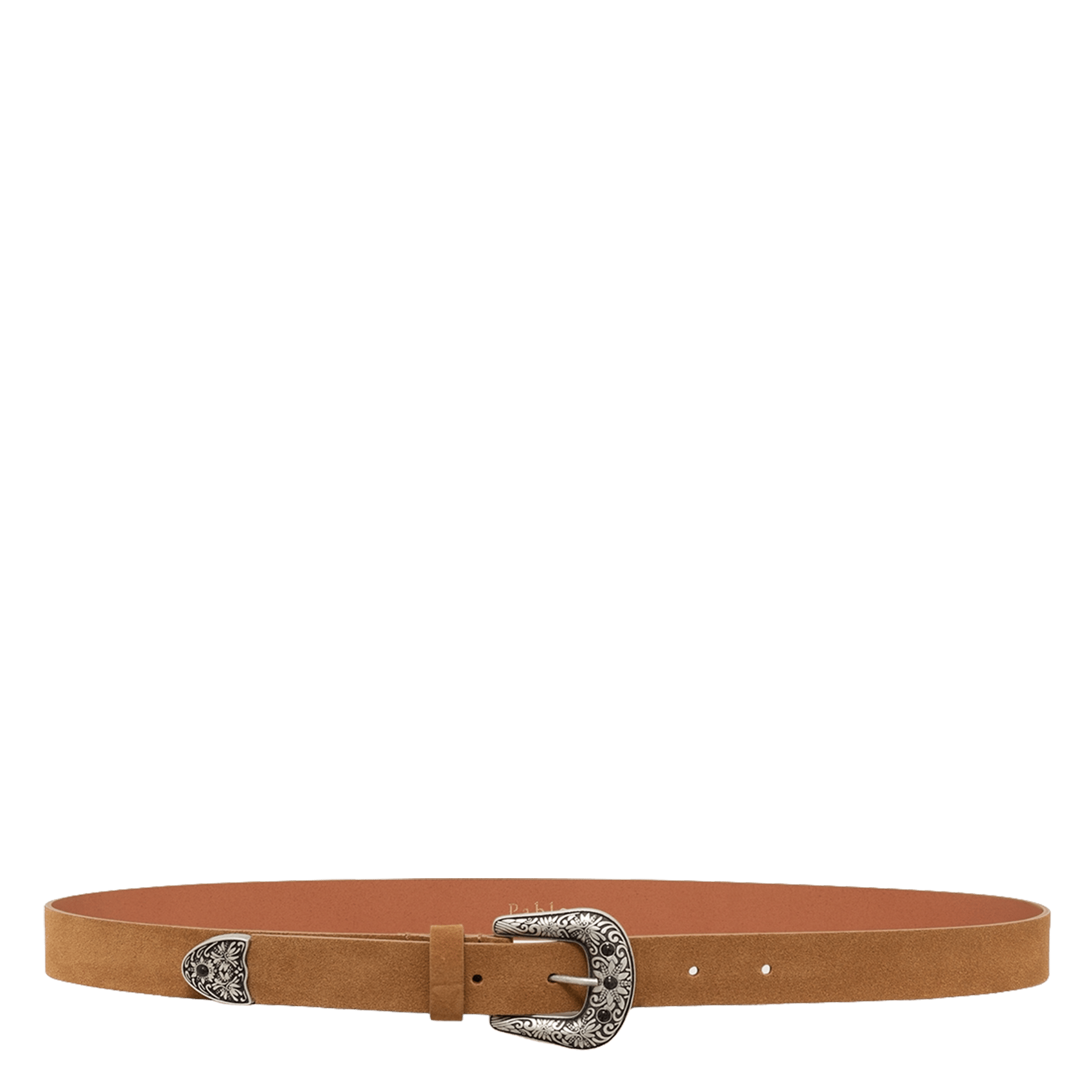 - Gespsluiting. - Breedte: 3 cm.  PABLO Bruin