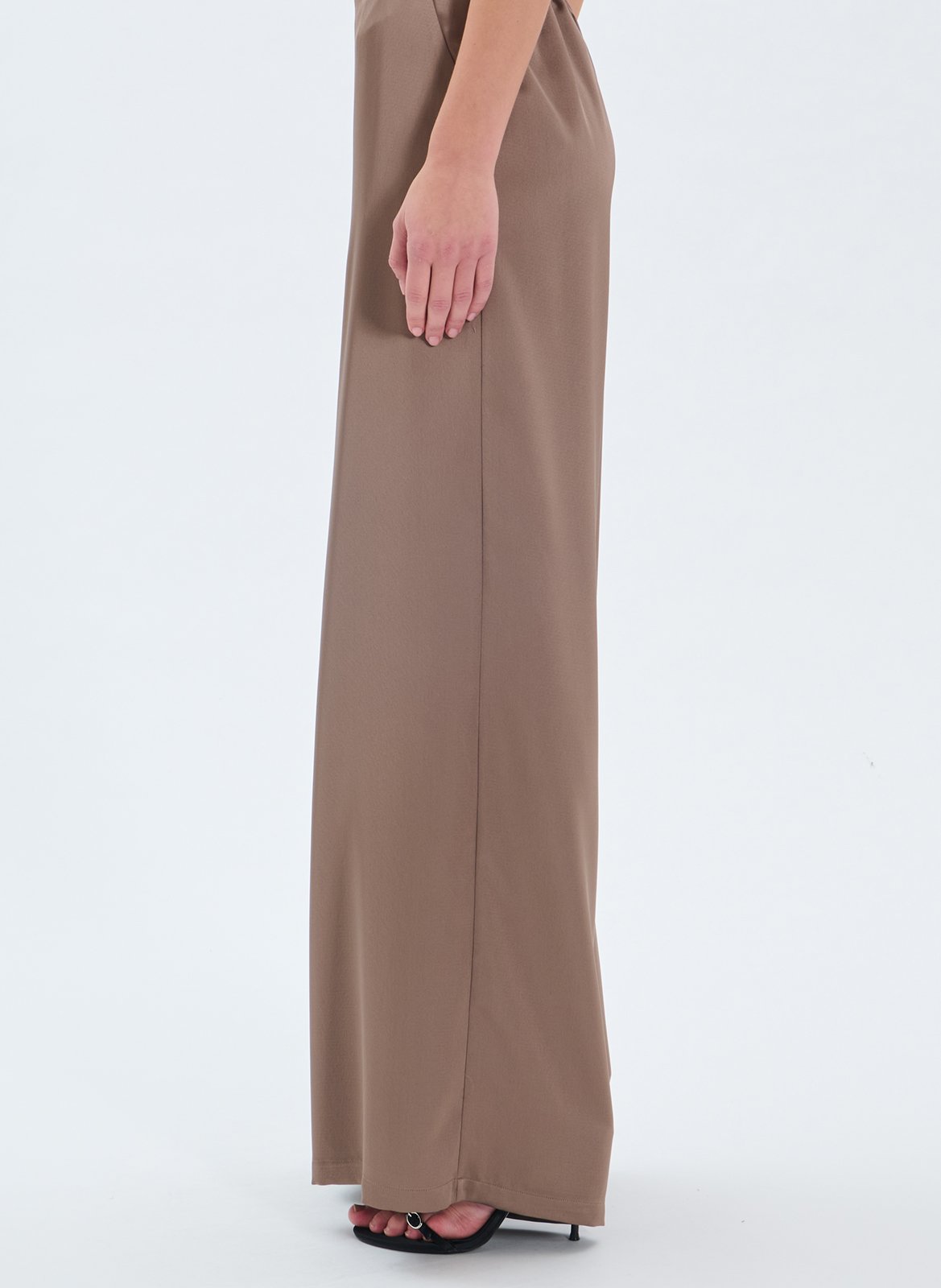 Pantalon large satiné ZAPA Gris