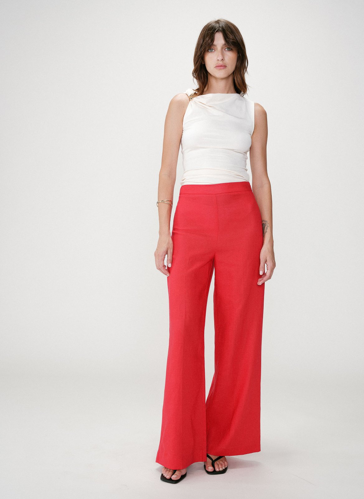 Wijde broek GRACE ET MILA Rood