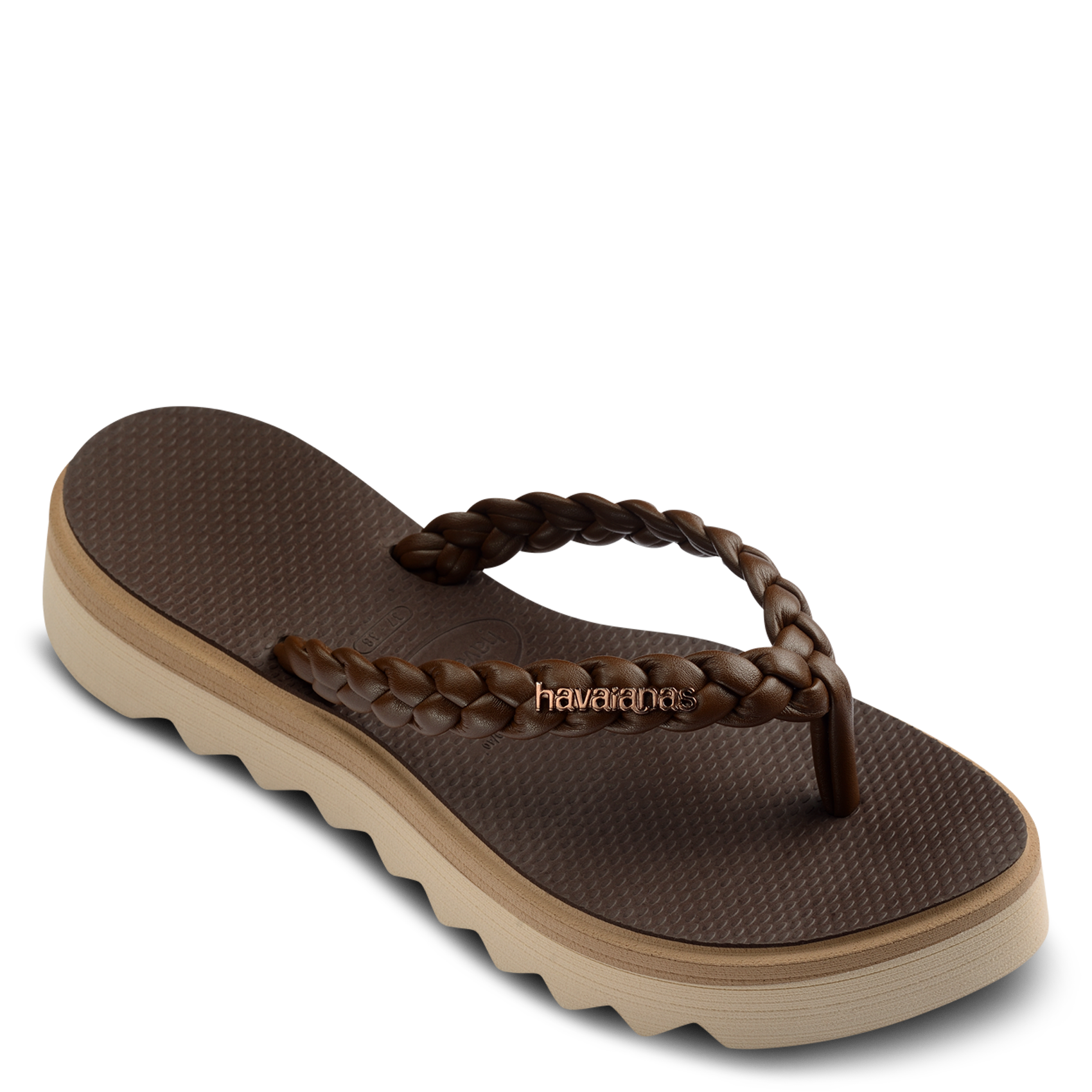 Sandales à plateforme HAVAIANAS Doré