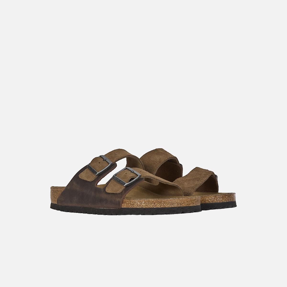 Arizona flat sandals BIRKENSTOCK Brown