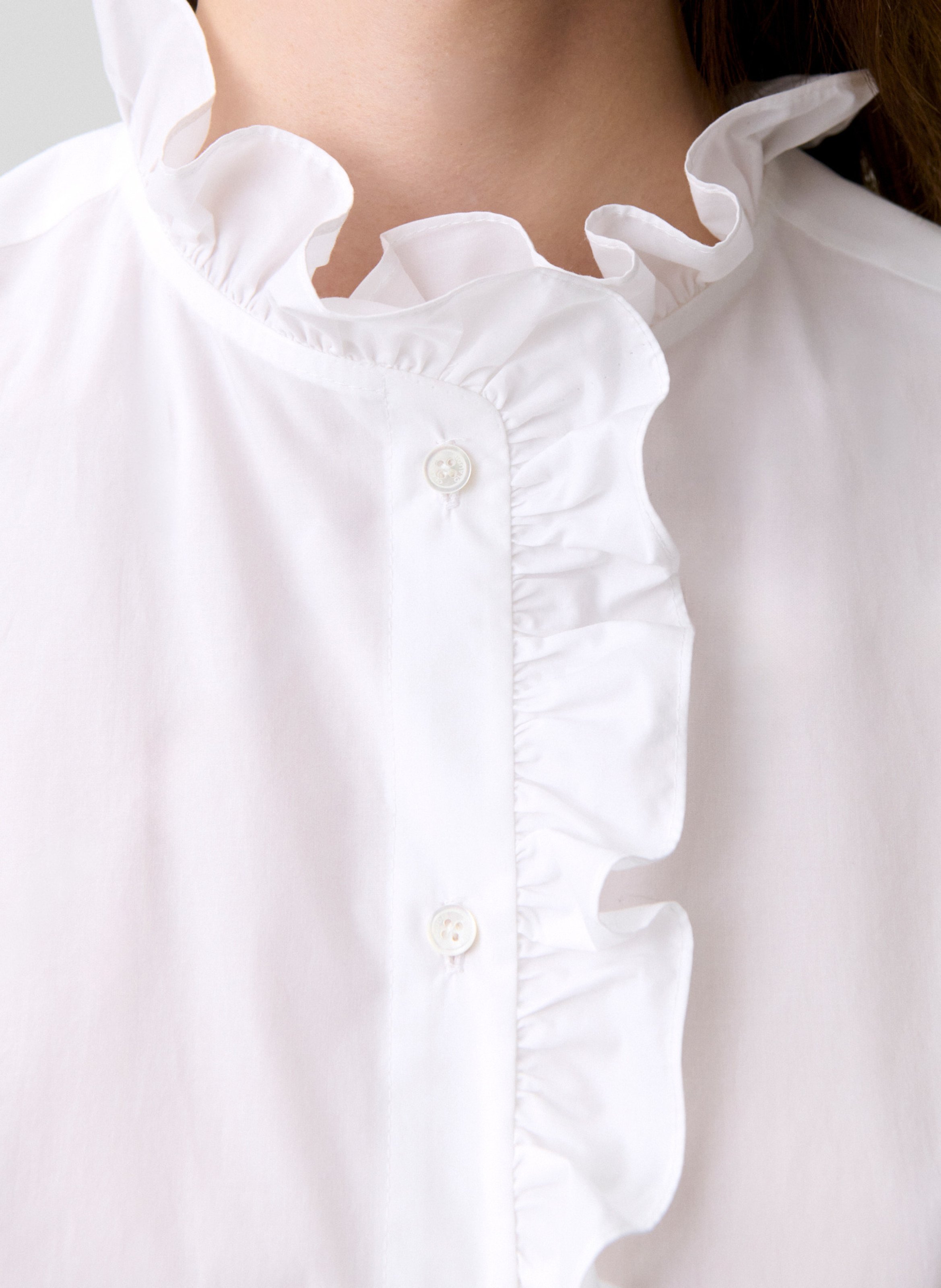 Chemise ample en coton CLAUDIE PIERLOT Blanc